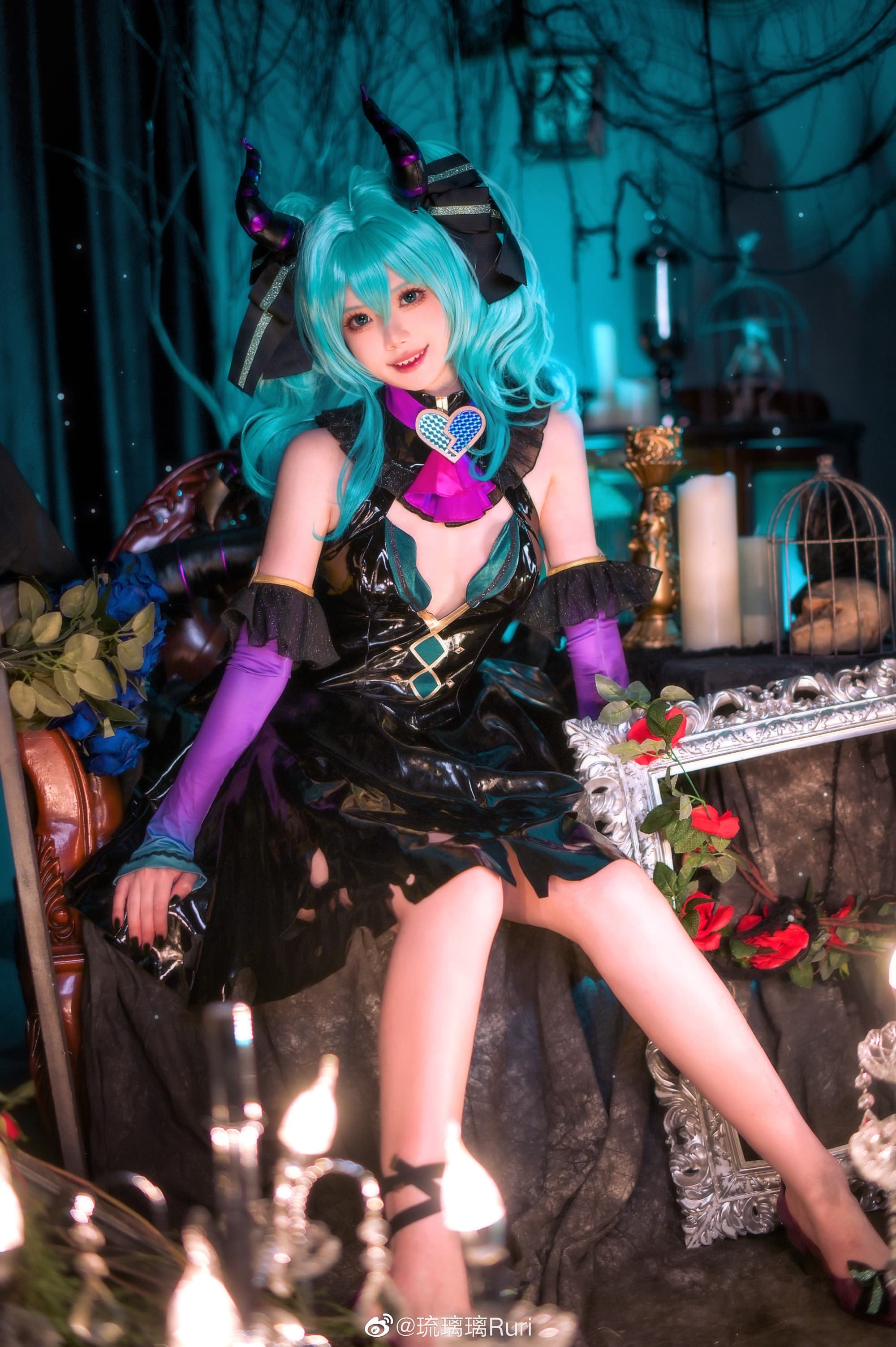 【COS】Hatsune Miku Villan Ver.? 初音未来@琉璃璃Ruri COSPLAY-第2张