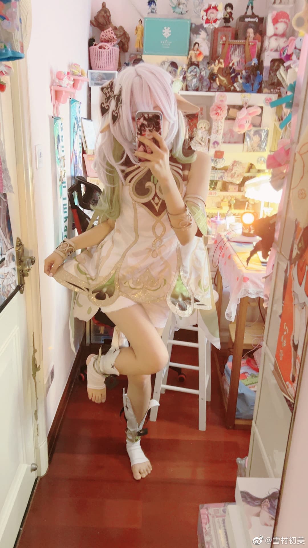 cos试妆 对啦我叫纳西妲哦～ 原神草神 纳西妲@雪村初美 COSPLAY-第12张
