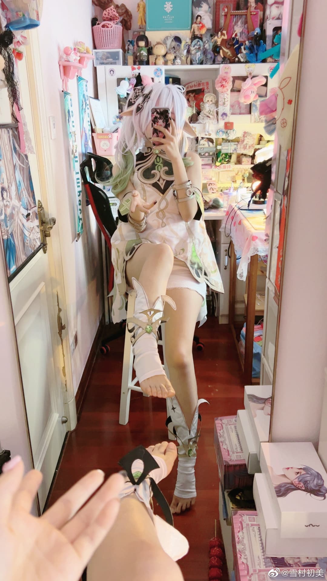 cos试妆 对啦我叫纳西妲哦～ 原神草神 纳西妲@雪村初美 COSPLAY-第18张