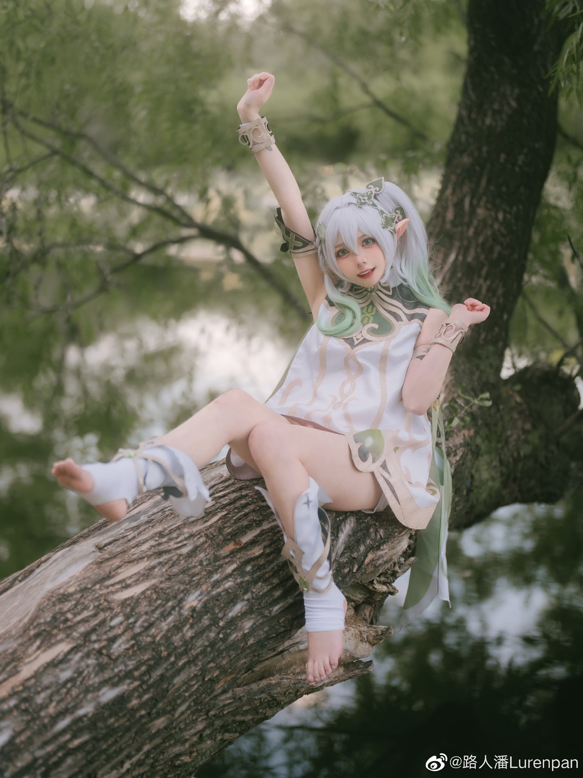 【COS】初期见面… 我叫纳西妲!🍃 I cos正片@白菜不白030 COSPLAY-第1张