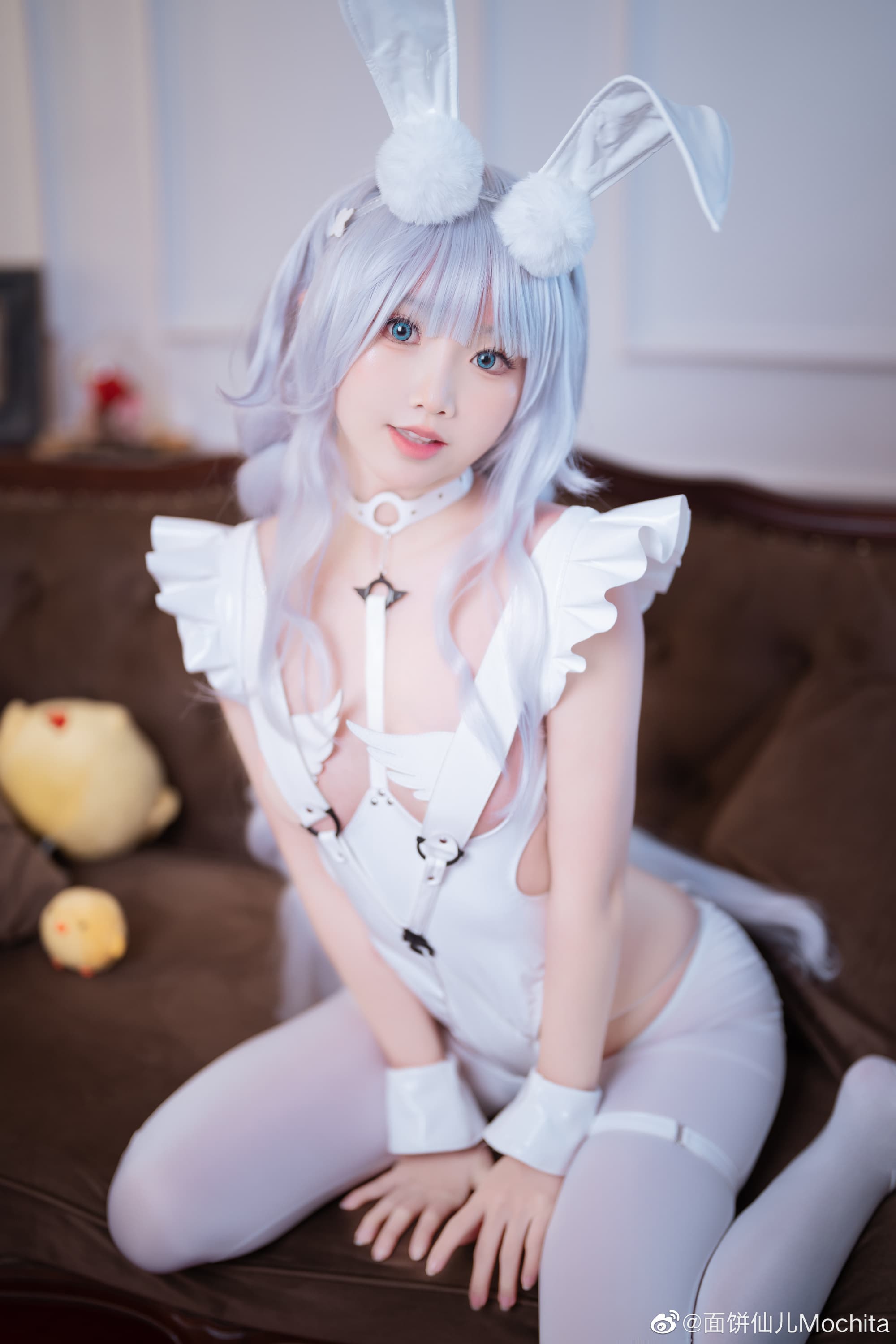 【COS】你来了啊，指挥官。 碧蓝航线 恶毒 兔女郎@面饼仙儿Mochita COSPLAY-第2张