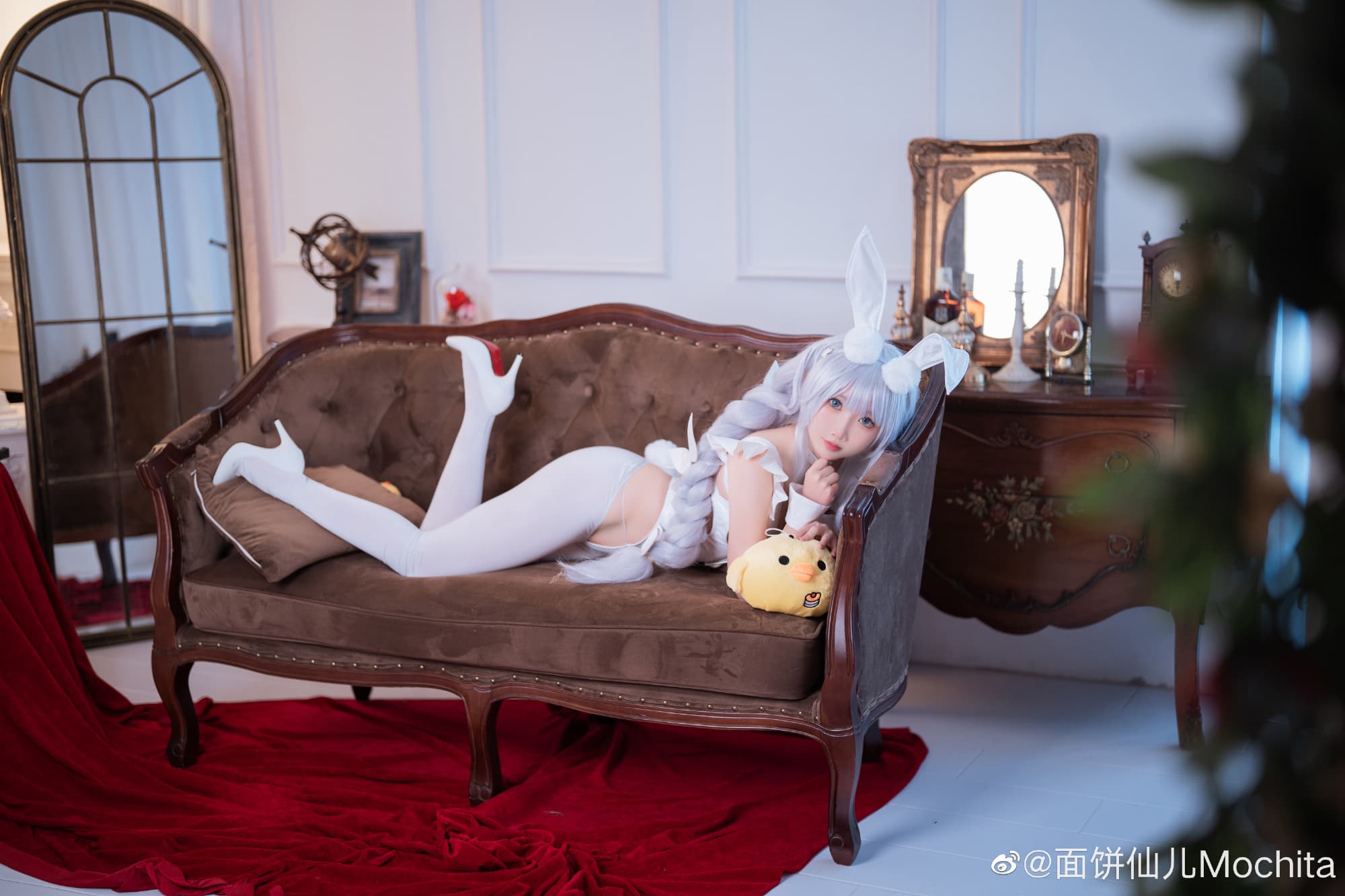 【COS】你来了啊，指挥官。 碧蓝航线 恶毒 兔女郎@面饼仙儿Mochita COSPLAY-第6张