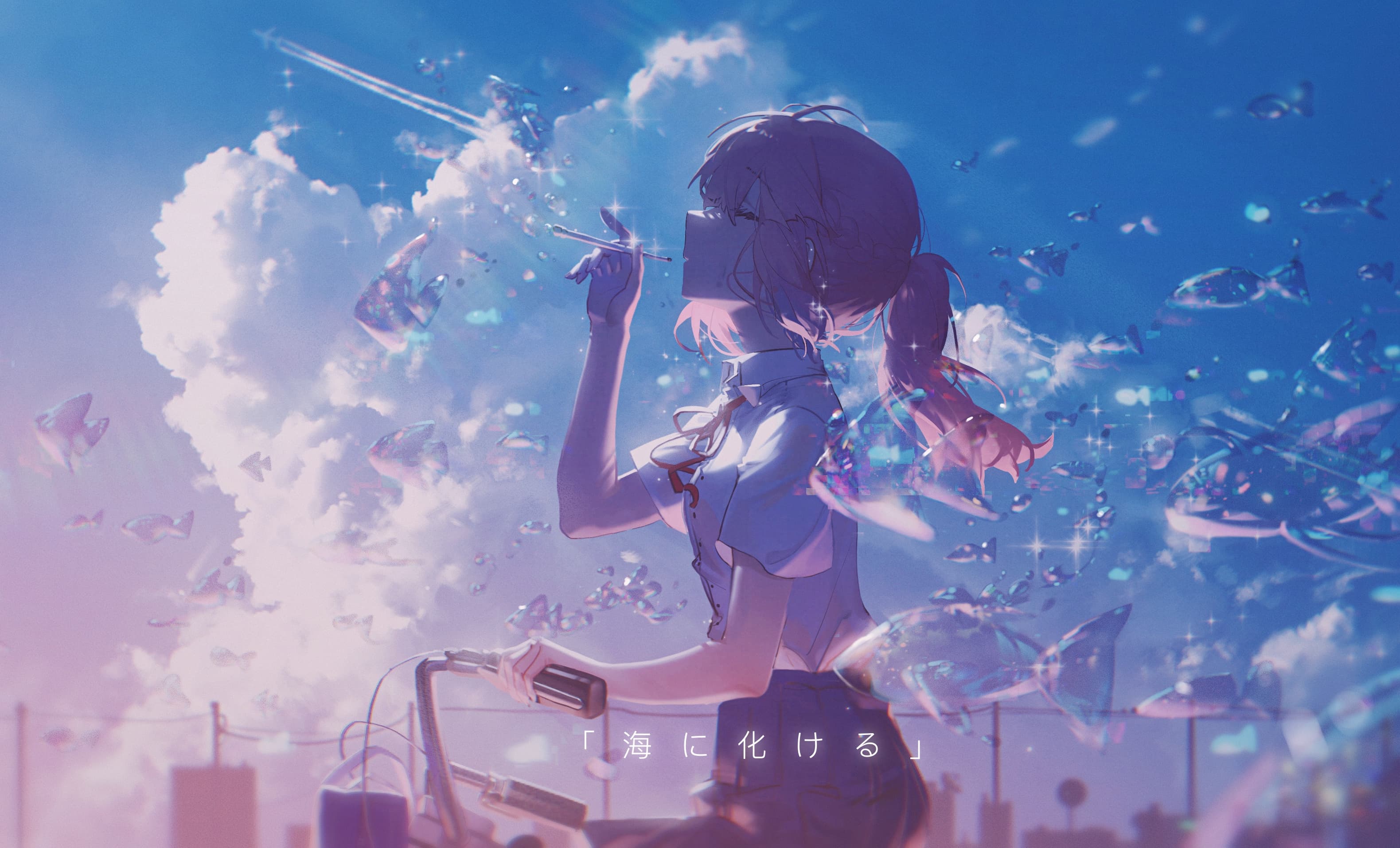 【P站画师】初音未来的忠实粉丝!中国插画师紺屋鴉江的插画作品 P站画师-第1张