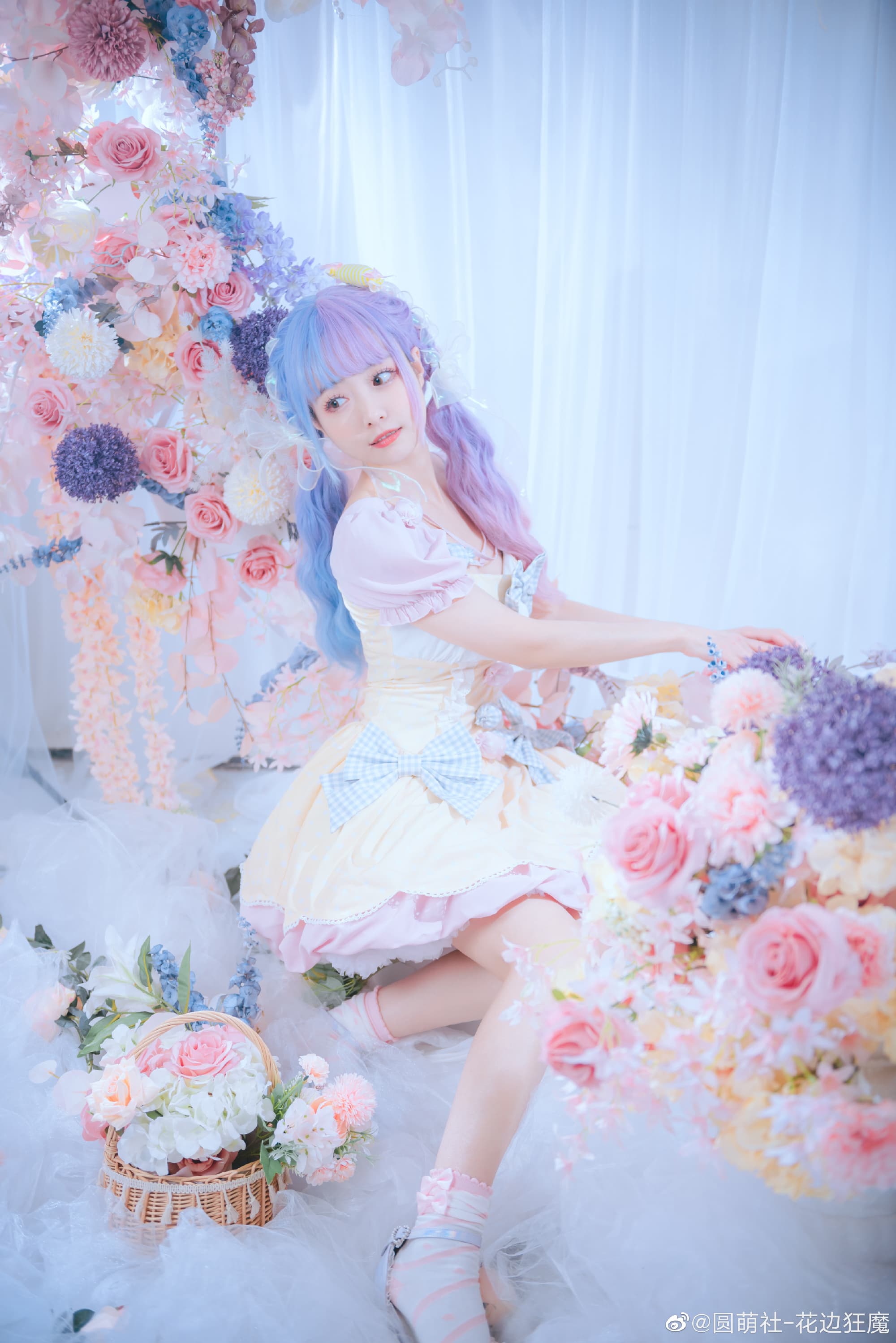 【lolita】昨晚我的梦里,有花也有你 @圆萌社-花边狂魔 LOLITA-第1张