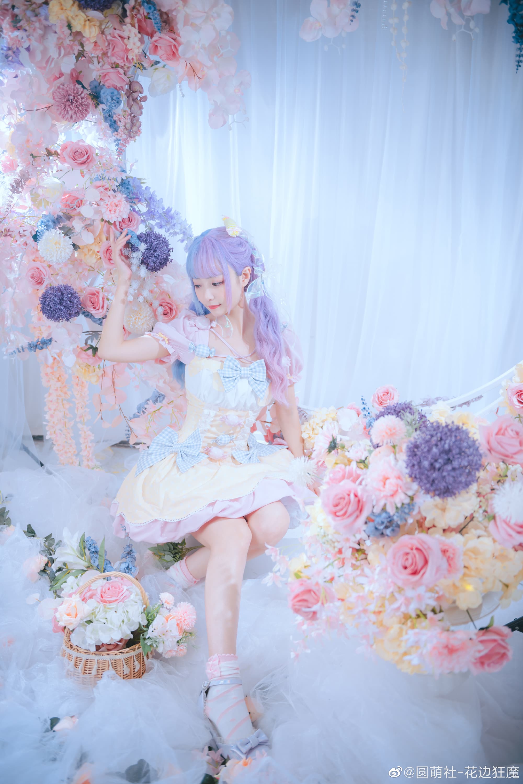 【lolita】昨晚我的梦里,有花也有你 @圆萌社-花边狂魔 LOLITA-第2张
