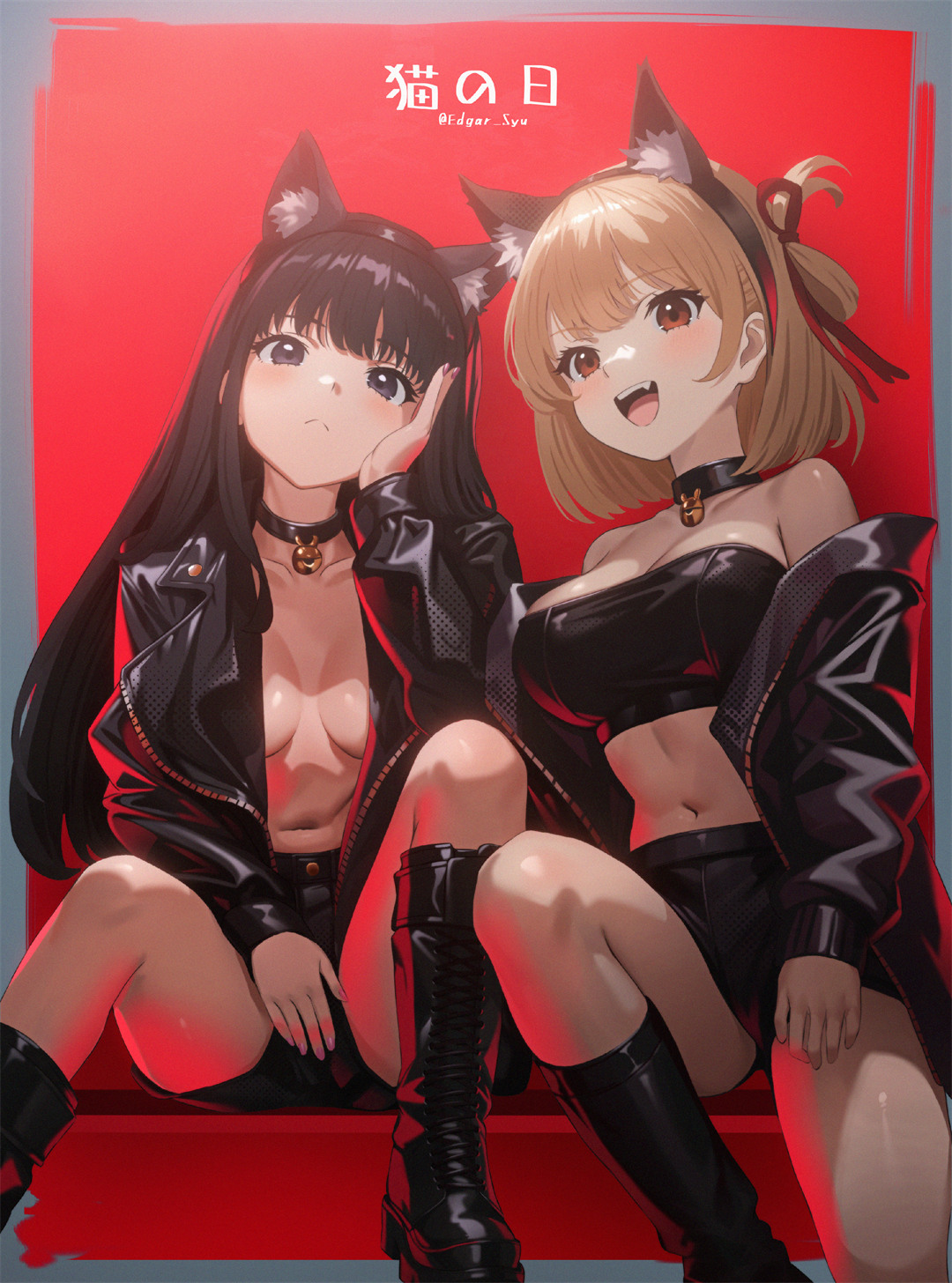 【插画精选】比基尼蓝发少女 双马尾妹子 碧蓝档案 鬼方カヨコ 会员美图壁纸推荐 插画精选-第5张