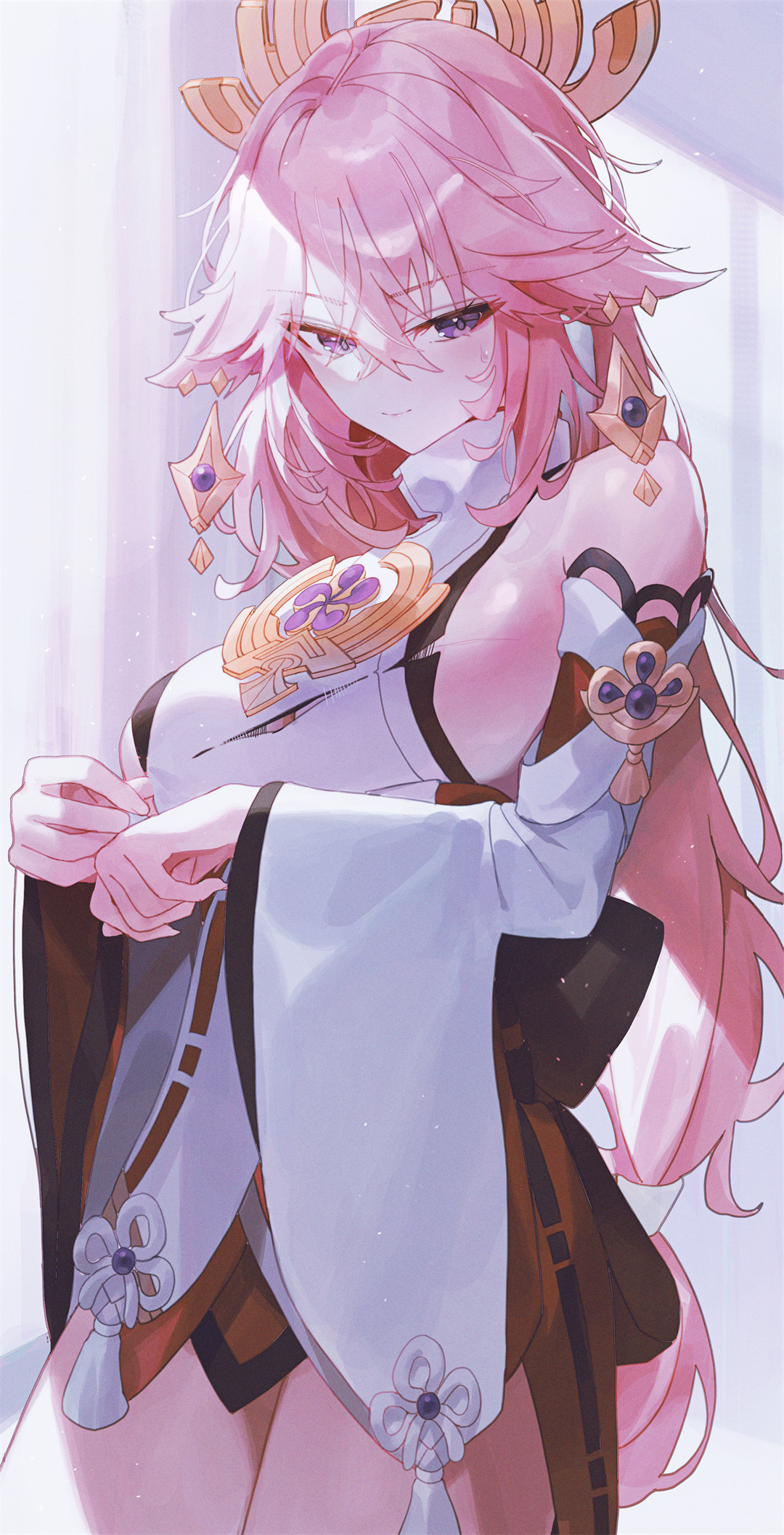 【动漫插画】粉毛双马尾少女 原神 小草神 八重神子 崩坏 黑天鹅 流萤 不要忘记我爱你 P站美图-第1张