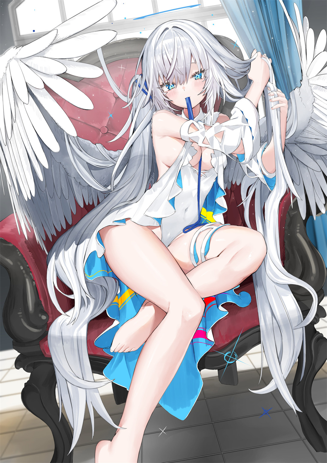 【插画精选】银发双马尾美少女 虚拟偶像 博衣小夜璃 初音未来 会员动漫美图推荐 插画精选-第4张
