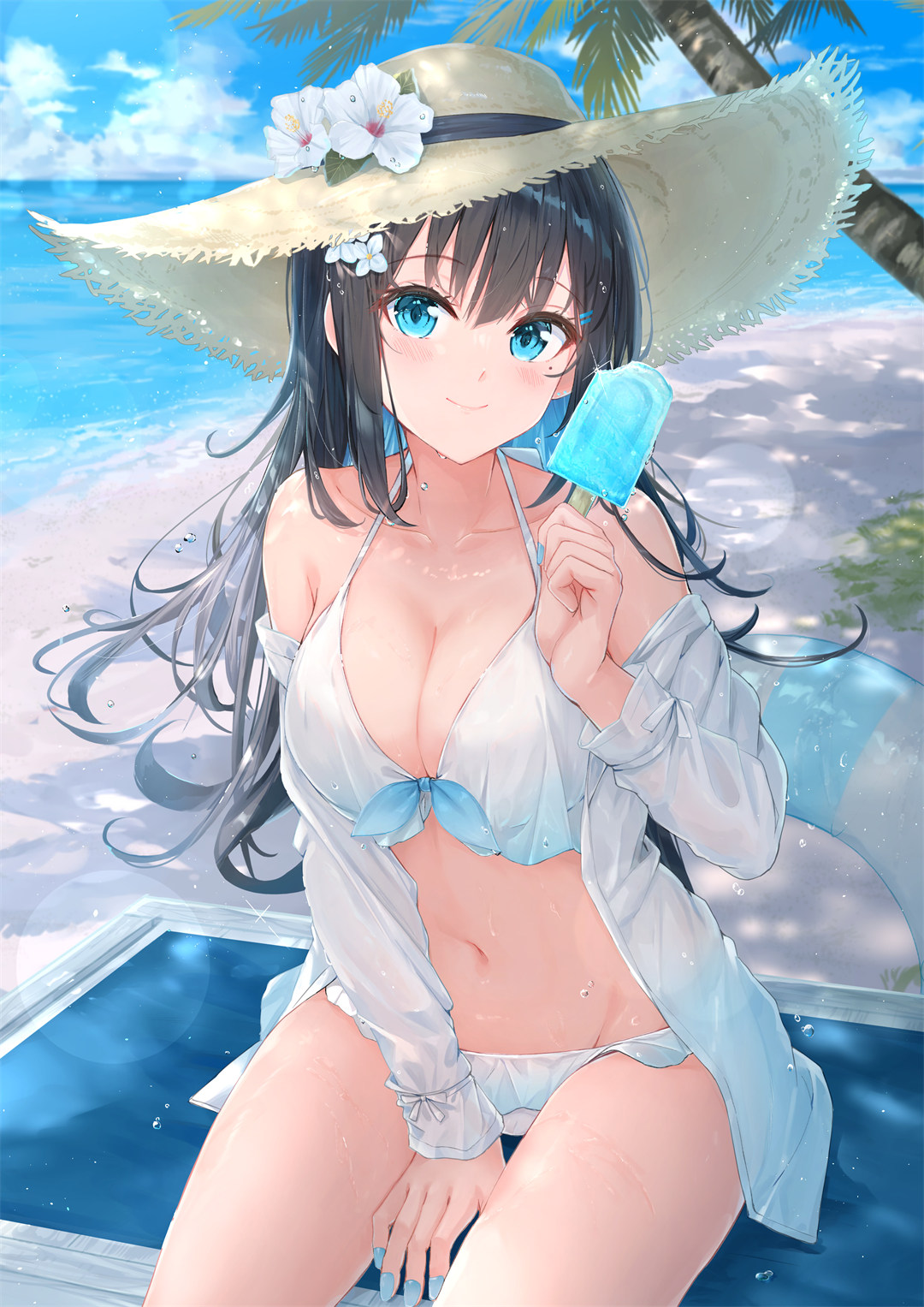 【插画精选】银发双马尾美少女 虚拟偶像 博衣小夜璃 初音未来 会员动漫美图推荐 插画精选-第5张
