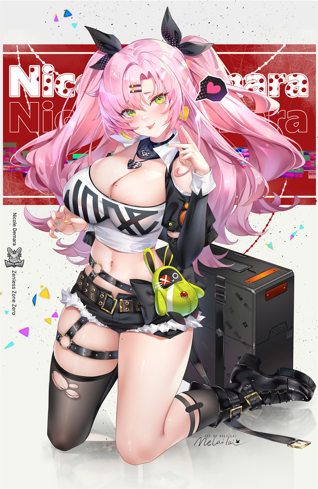 【插画精选】绝区零 粉毛美少女 新艾利都万能事务所狡兔屋创始人 妮可·德玛拉角色特辑推荐 插画精选-第5张
