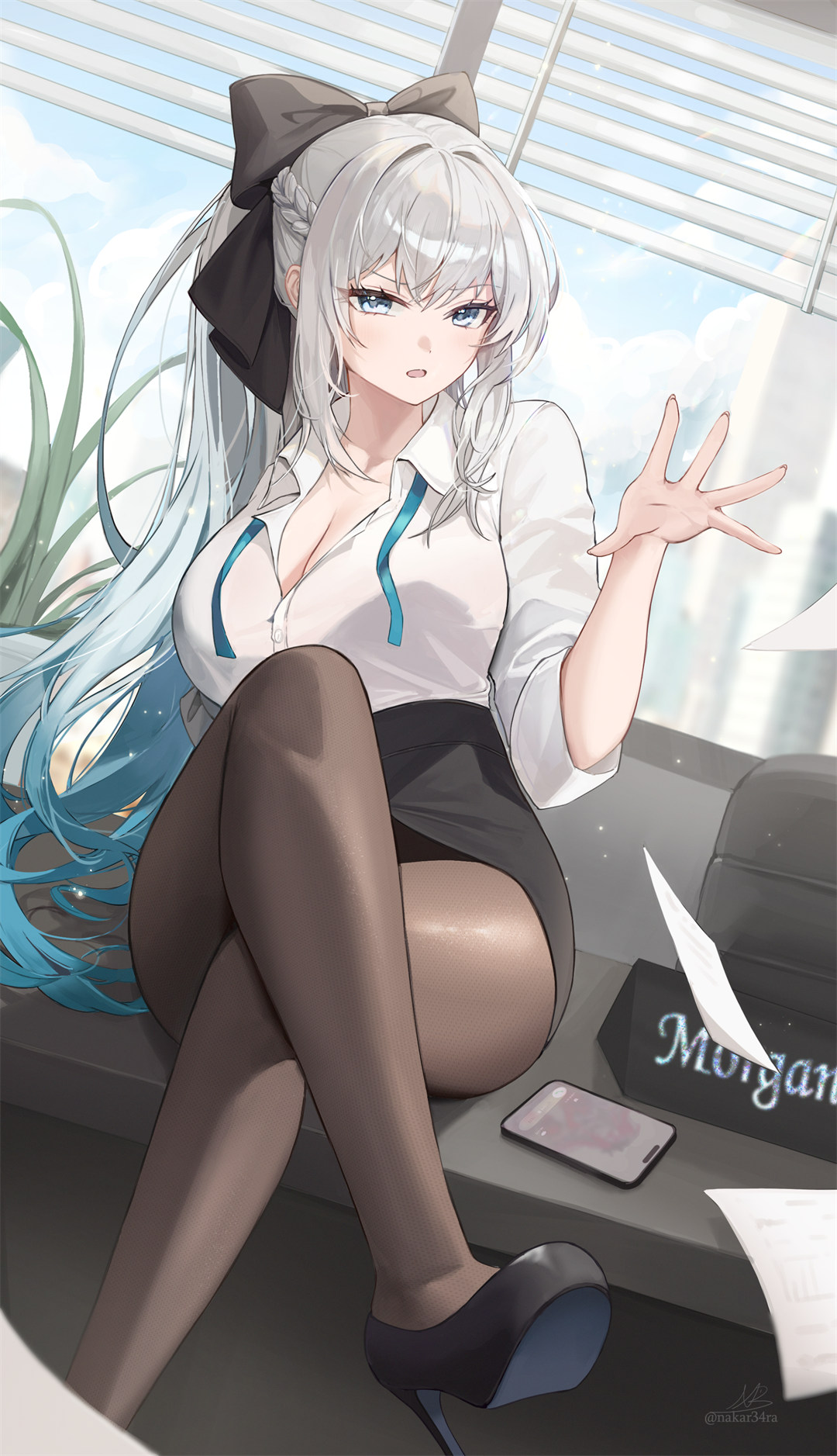 【画师精选】兽耳美少女 碧蓝档案 早濑优香 韩国插画师NakaR的美图作品推荐 插画精选-第4张