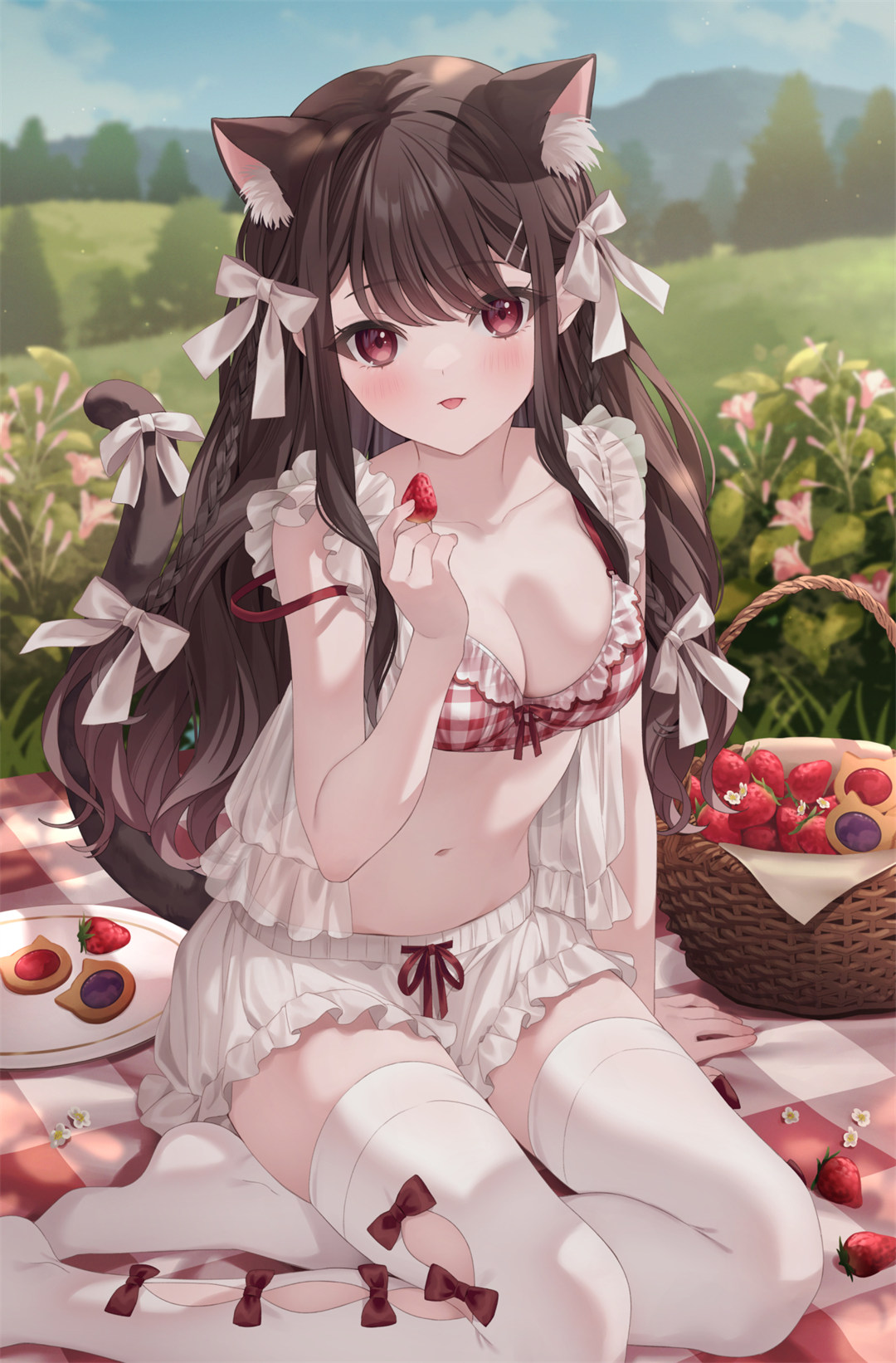 【插画精选】碧蓝档案 阿洛娜 白丝 裸足 绝区零 妮可 崩铁 翡翠 会员动漫美图推荐 插画精选-第3张