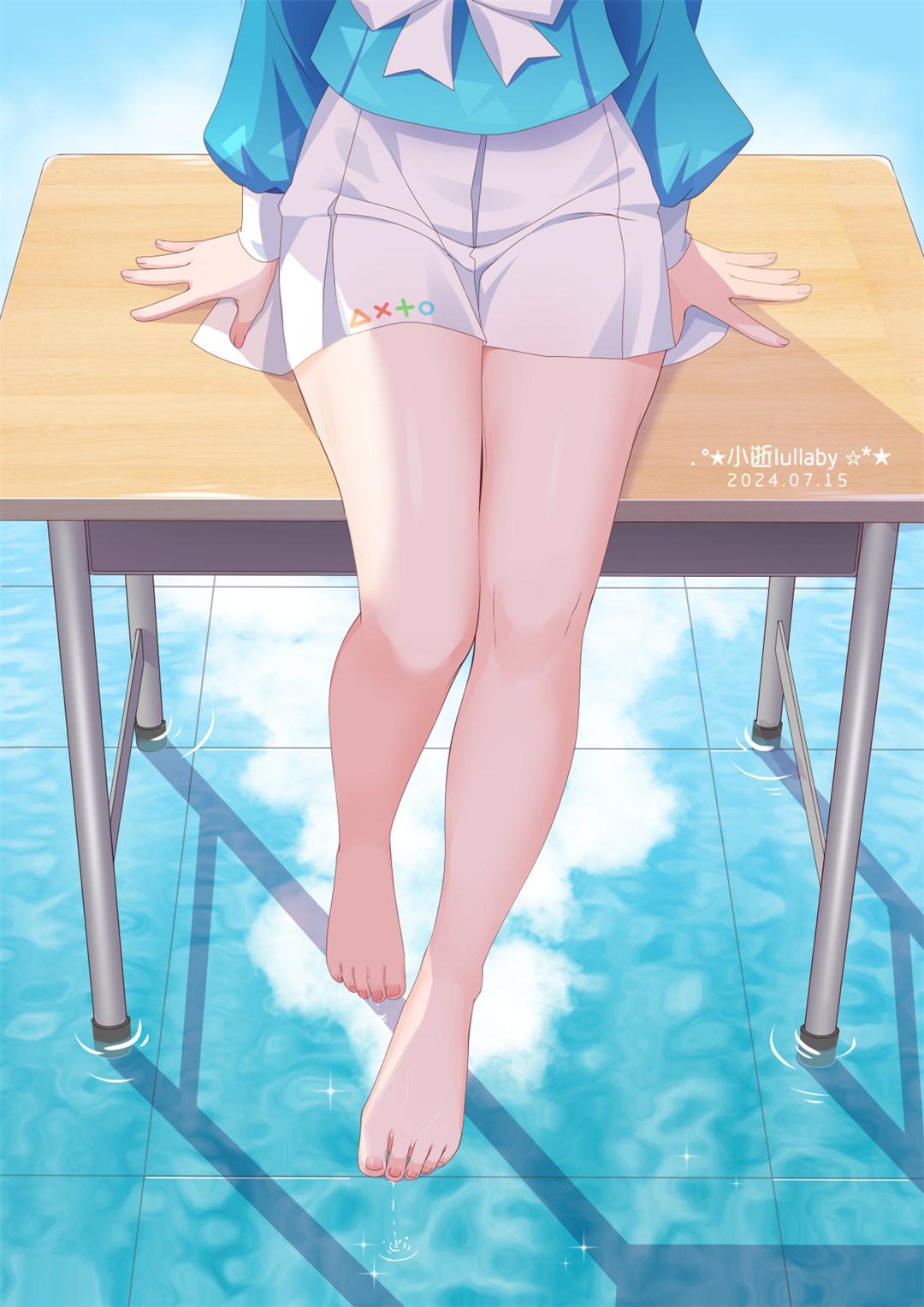 【插画精选】碧蓝档案 阿洛娜 白丝 裸足 绝区零 妮可 崩铁 翡翠 会员动漫美图推荐 插画精选-第4张
