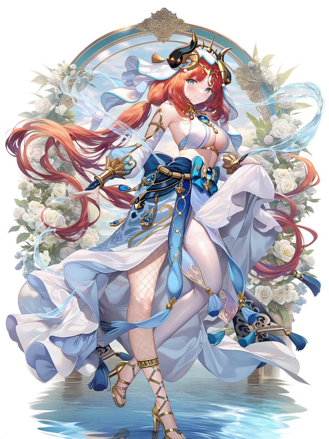 【AI精选】艾莉莎·米哈伊洛芙娜·九条原神 妮露 会员AI作品推荐 插画精选-第6张