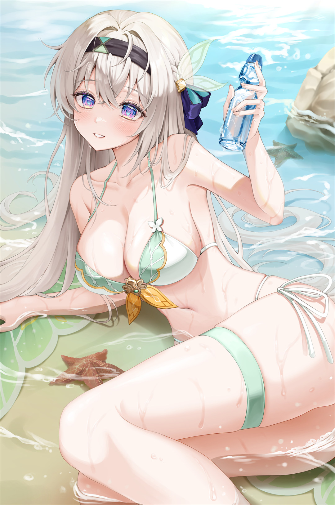 【插画精选】泳装美少女 星穹铁道 流萤 碧蓝档案 尾刃カンナ 会员插画美图推荐 插画精选-第2张