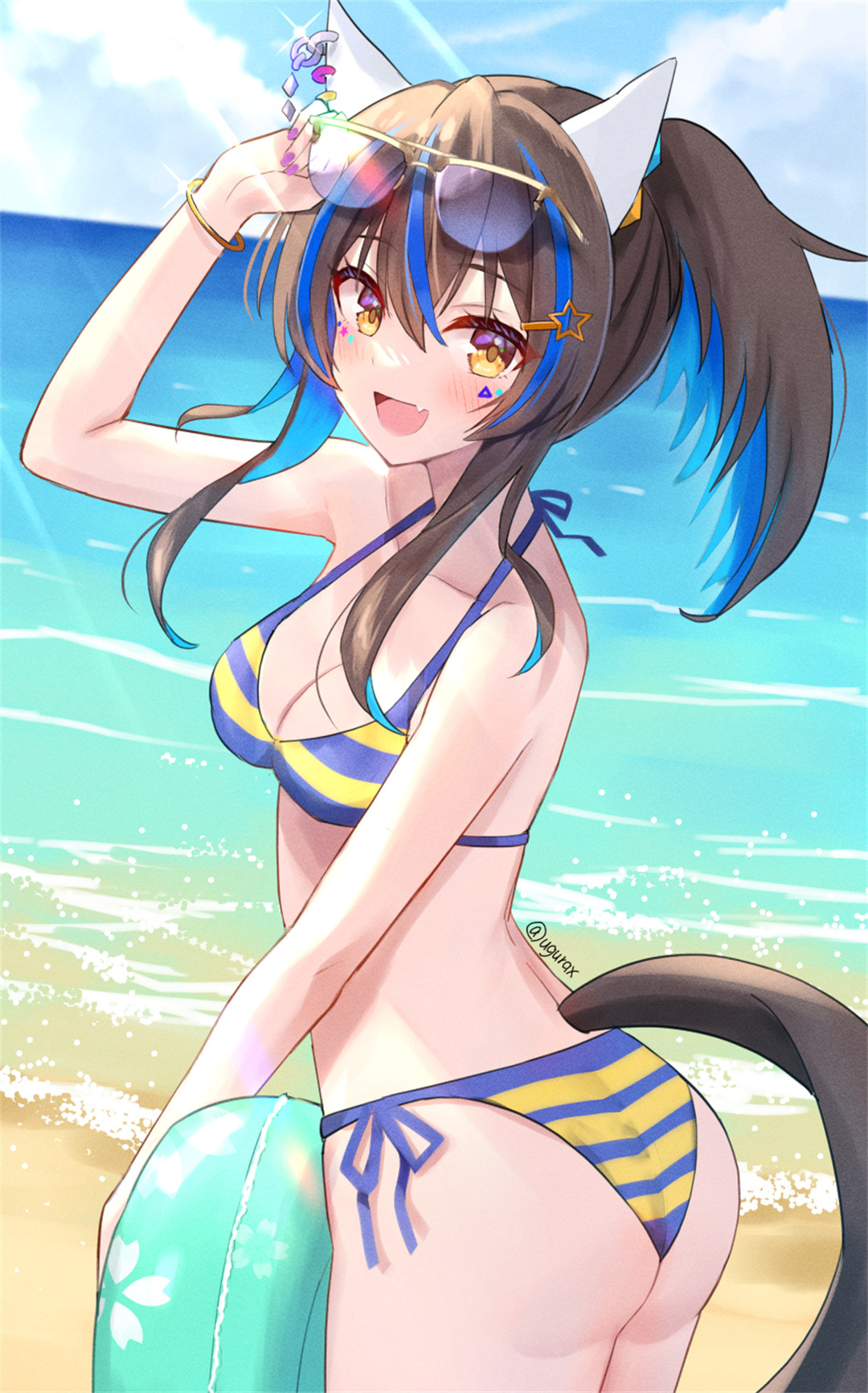 【插画精选】泳装美少女 星穹铁道 流萤 碧蓝档案 尾刃カンナ 会员插画美图推荐 插画精选-第4张