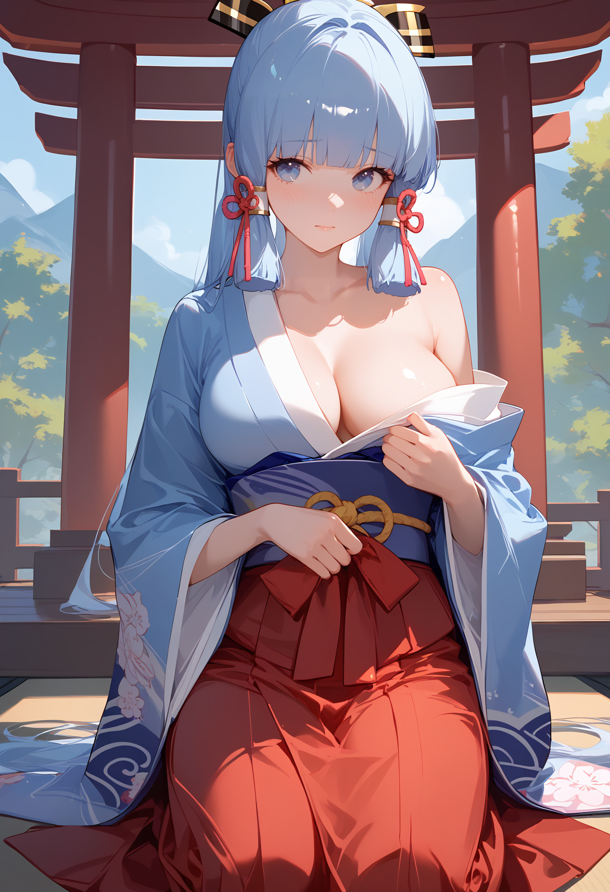 【AI特辑】原神 神里绫华 会员插画特辑 插画精选-第4张