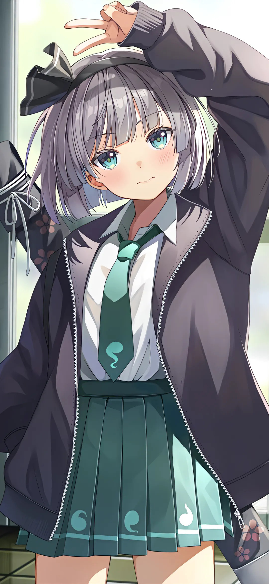 【动漫壁纸】绝区零 艾莲乔 初音未来 JK制服 就连说再见的资格我也不配 动漫壁纸-第19张