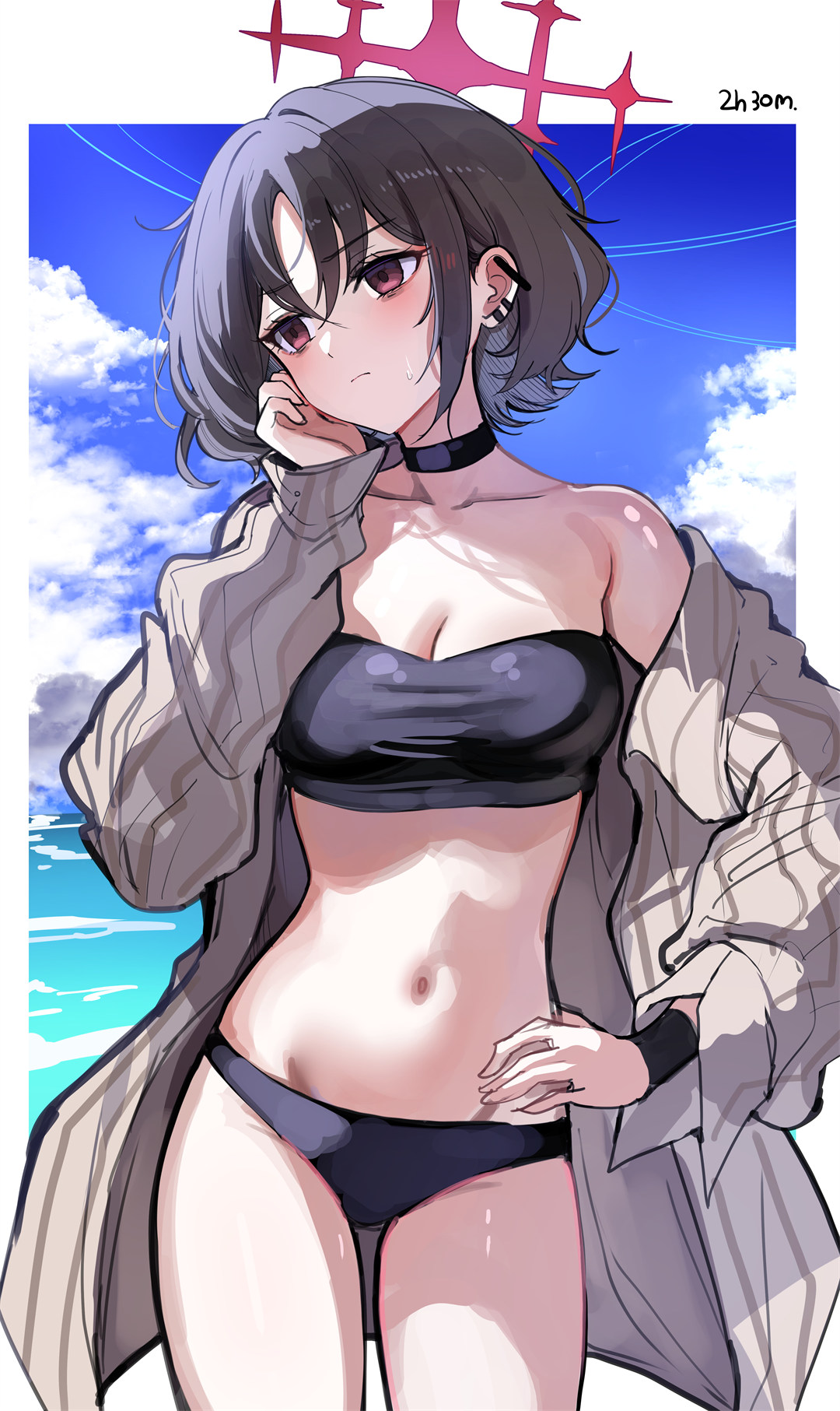 【插画精选】圣园弥香 哈啤酒 烧烤的美少女 星铁流萤 会员美图推荐 插画精选-第6张
