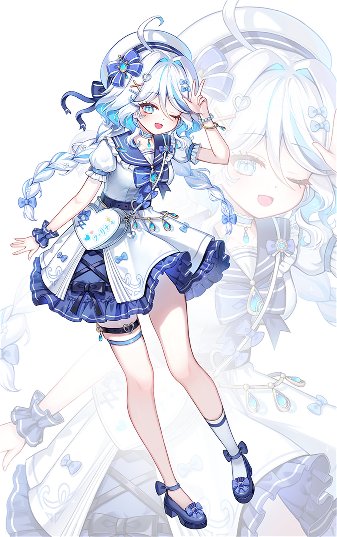 【P站美图】原神 芙宁娜 樱花 女子校生 女仆美少女 星铁 花火 插画美图推荐 P站美图-第6张