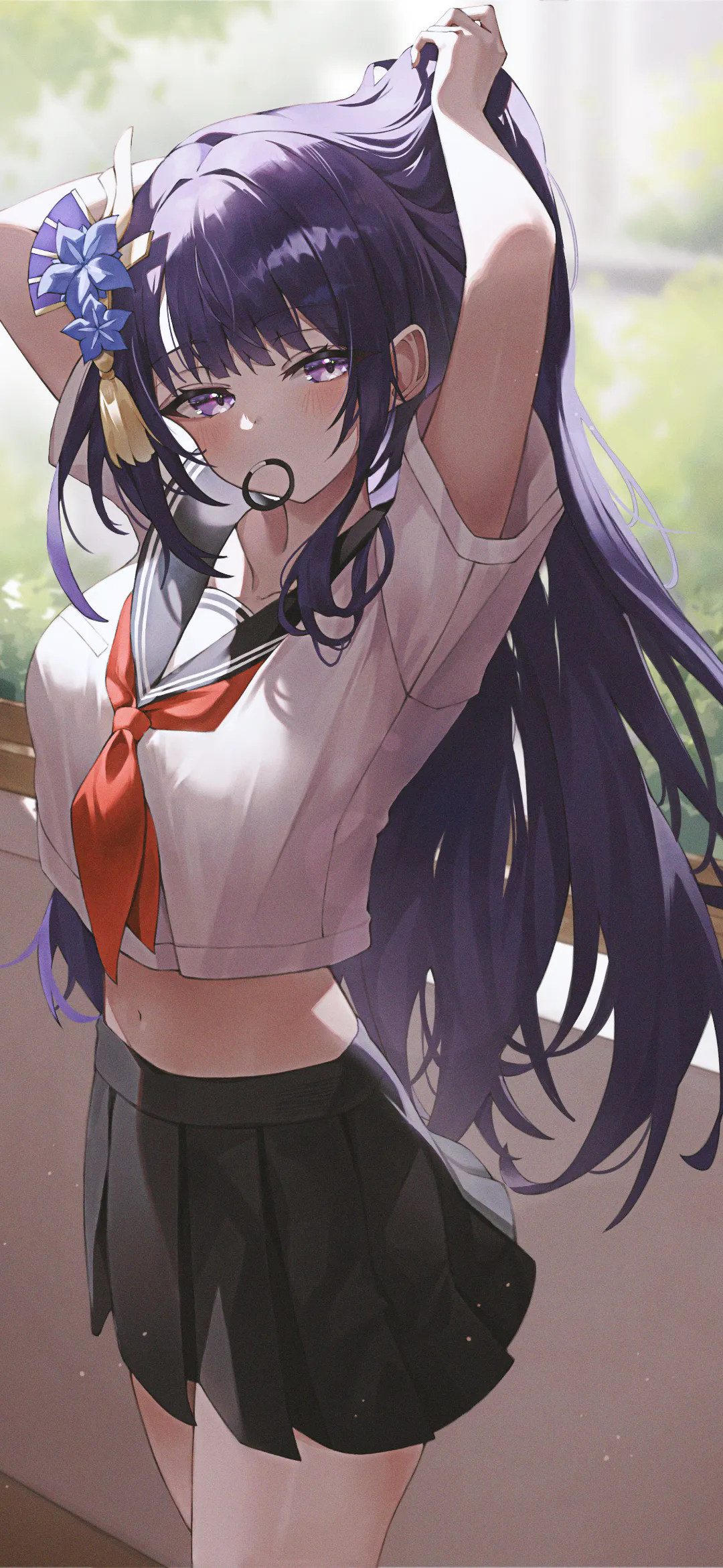 【动漫美图】星铁 卡芙卡 流萤 明日香 女仆美少女 JK白毛制服 P站美图-第7张