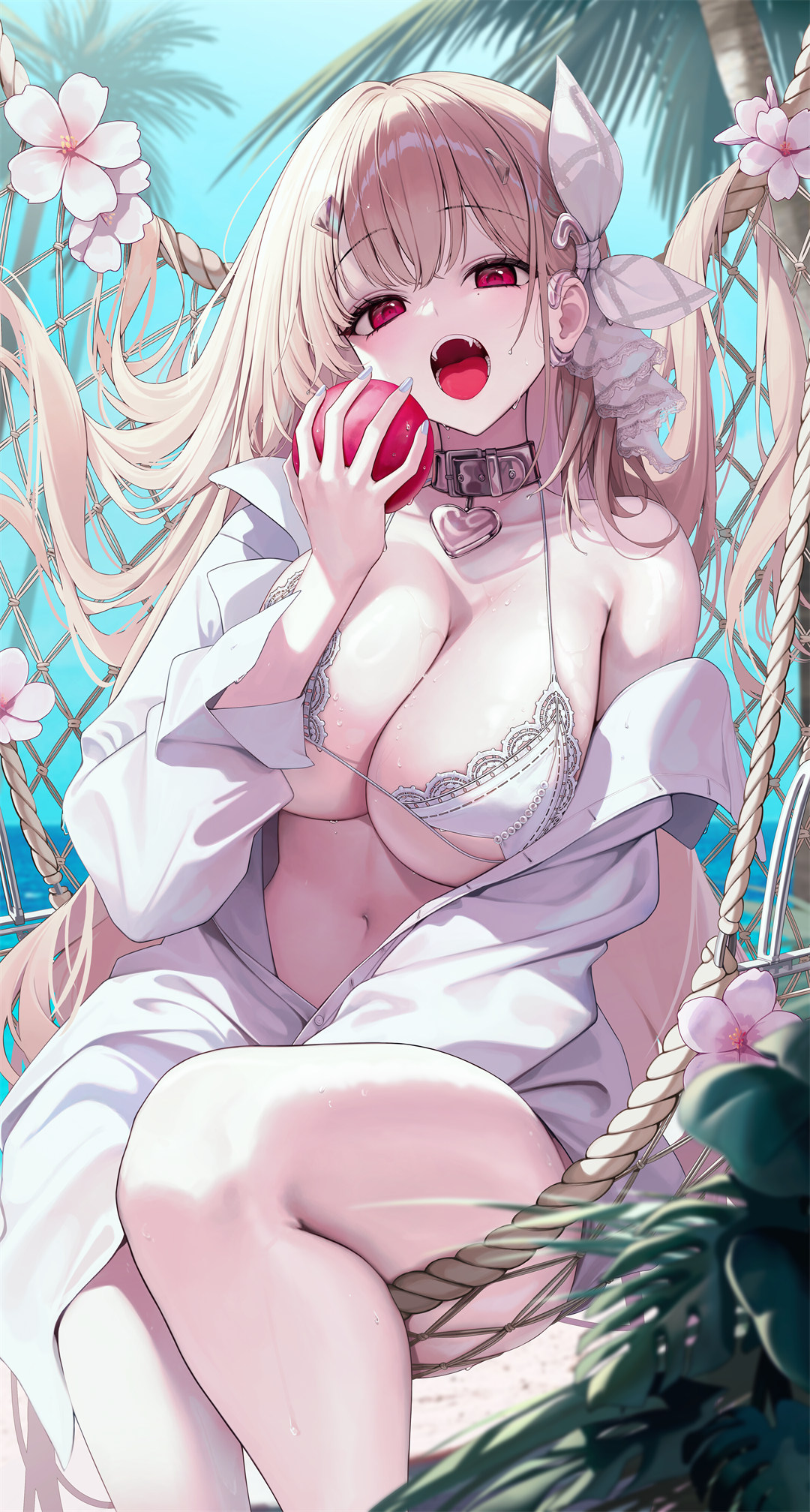 【插画精选】星铁 流萤 绝区零 艾莲乔 NIKKE：胜利女神 海水浴 会员插画美图推荐 插画精选-第5张