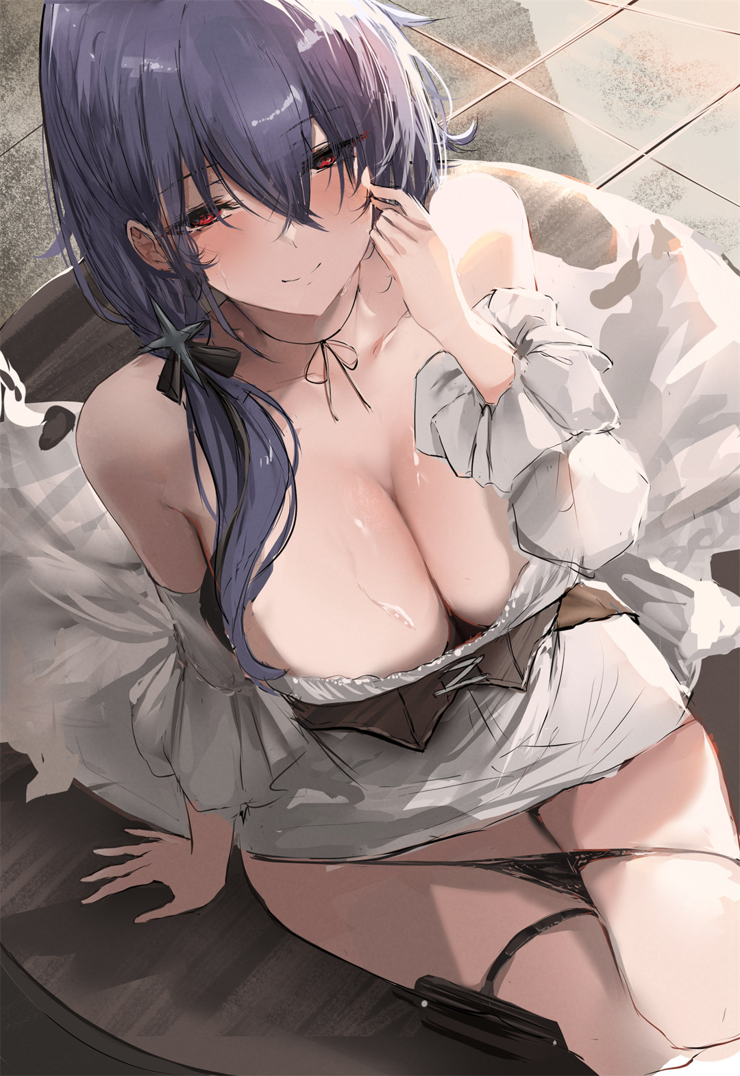 【插画精选】短裙 JK制服 白丝 兔女郎美少女 会员插画美图推荐 插画精选-第2张