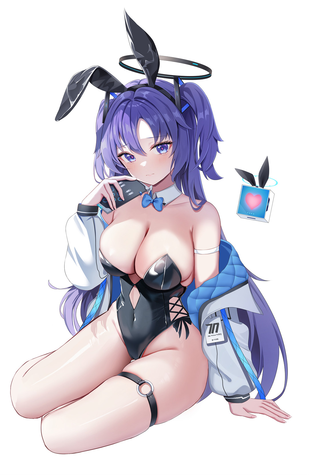 【插画精选】短裙 JK制服 白丝 兔女郎美少女 会员插画美图推荐 插画精选-第4张