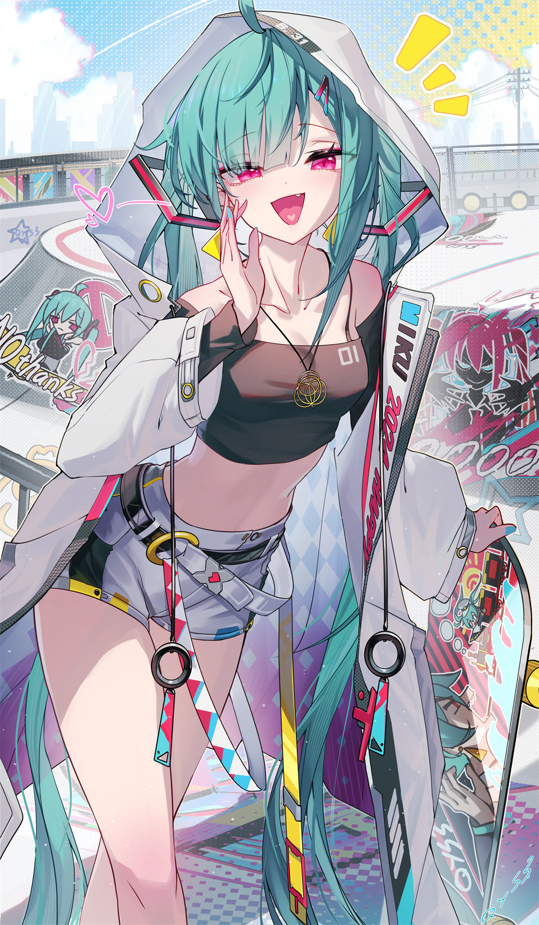 【P站美图】碧蓝档案 妃咲 砂狼シロコ 圣园弥香 双马尾Miku 插画美图推荐 P站美图-第8张