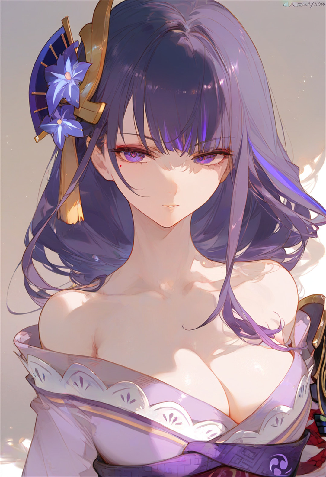 【插画精选】碧蓝航线 信浓 原神 雷电将军 星铁 流萤 会员插画美图推荐 插画精选-第2张