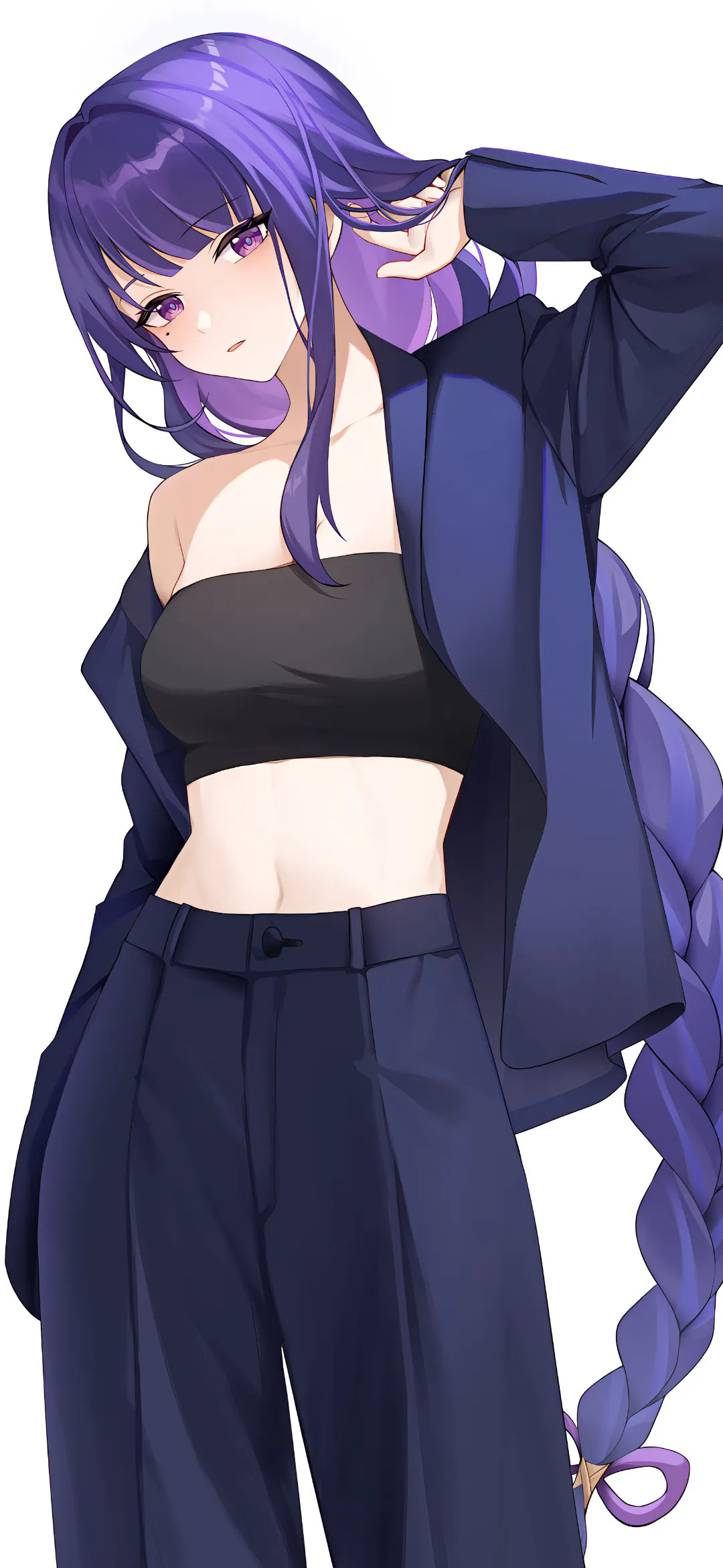 【动漫壁纸】崩坏 星穹铁道 黄泉 原神 雷电将军 兽耳白毛美少女 感情需要时间的自愈 动漫壁纸-第6张
