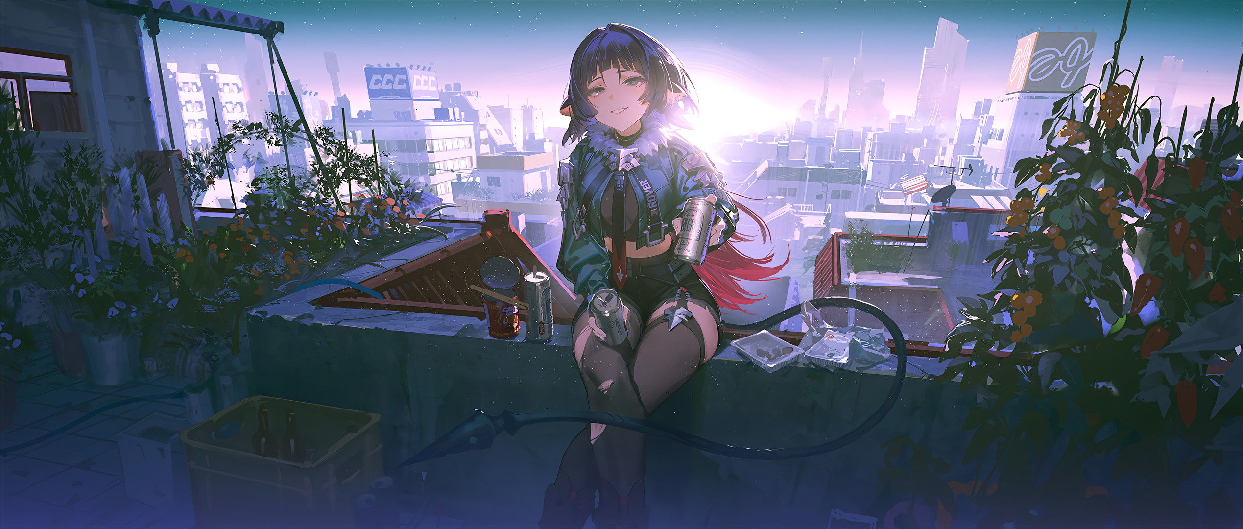 【动漫壁纸】崩坏 星穹铁道 黄泉 原神 雷电将军 兽耳白毛美少女 感情需要时间的自愈 动漫壁纸-第16张