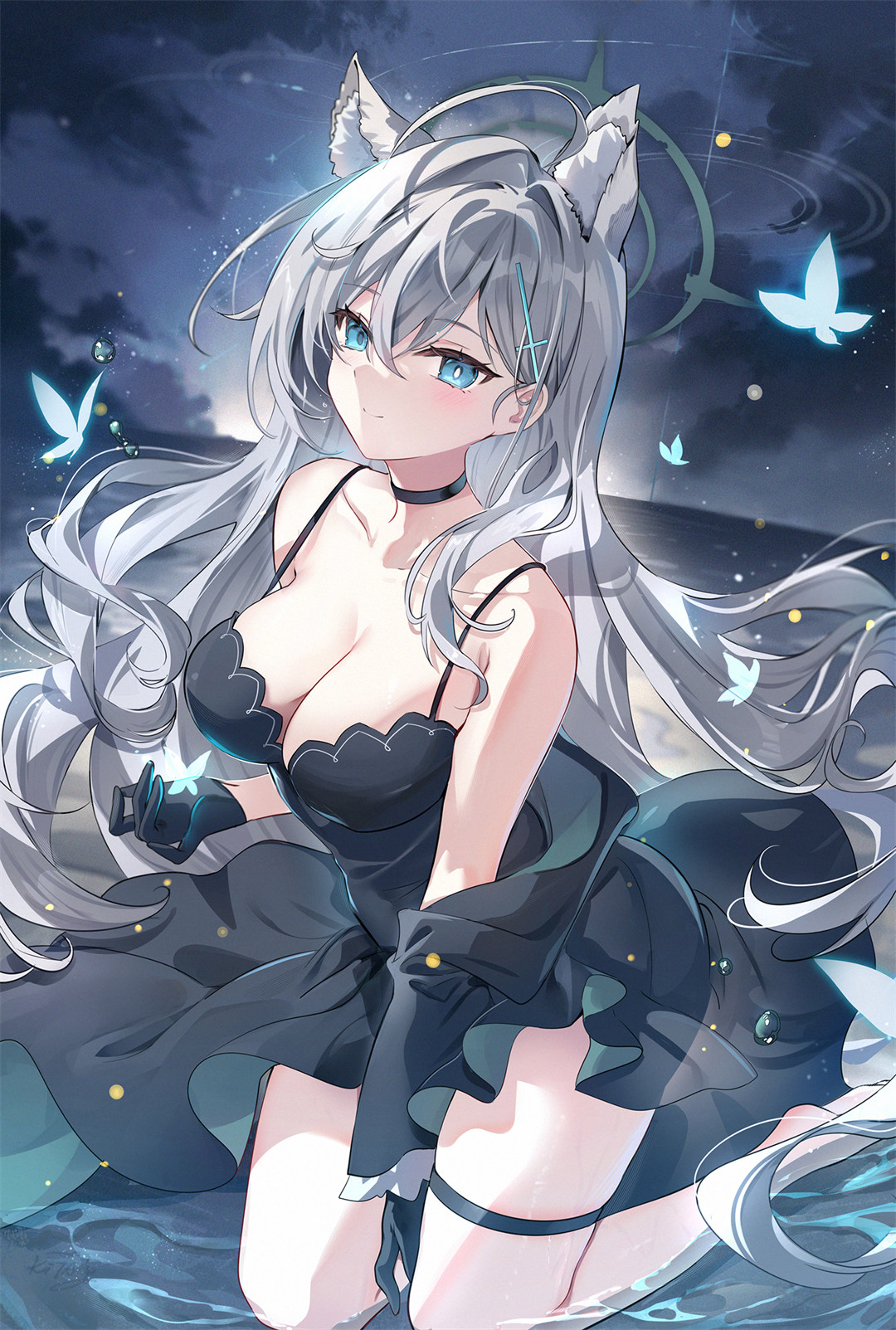 【插画精选】虚拟主播 猫又小粥 碧蓝档案 砂狼白子 绝区零 简 会员美图推荐 插画精选-第5张