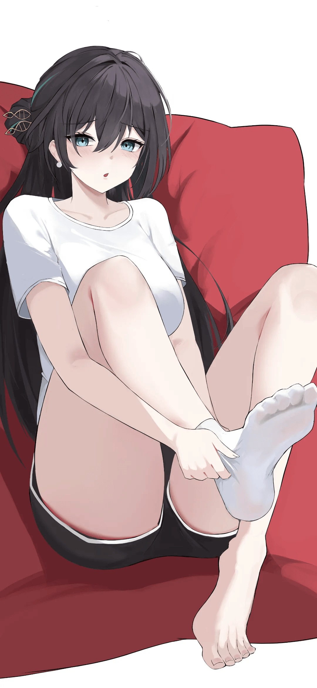 【动漫壁纸】虚拟主播 阿米莉亚 白发JK美少女 风纪委员 原神 小胡桃 插画美图推荐 动漫壁纸-第9张