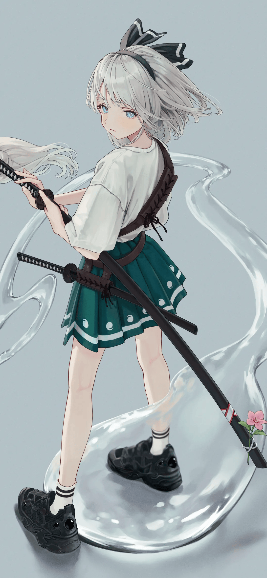 【动漫壁纸】虚拟主播 阿米莉亚 白发JK美少女 风纪委员 原神 小胡桃 插画美图推荐 动漫壁纸-第10张
