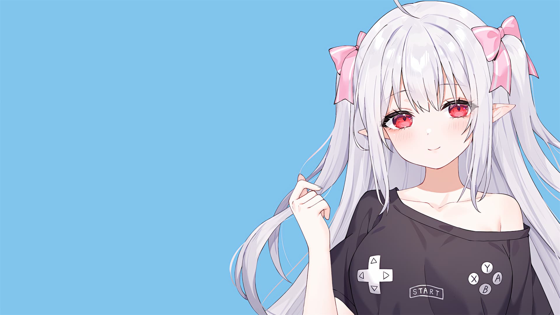【动漫壁纸】虚拟主播 阿米莉亚 白发JK美少女 风纪委员 原神 小胡桃 插画美图推荐 动漫壁纸-第13张