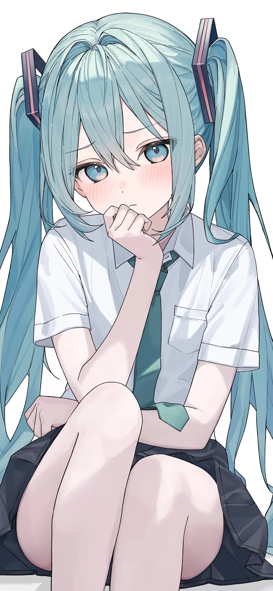 【动漫壁纸】碧蓝档案 空井咲 妃咲  生盐诺亚   双马尾初音 原神 小胡桃  插画美图推荐 动漫壁纸-第6张