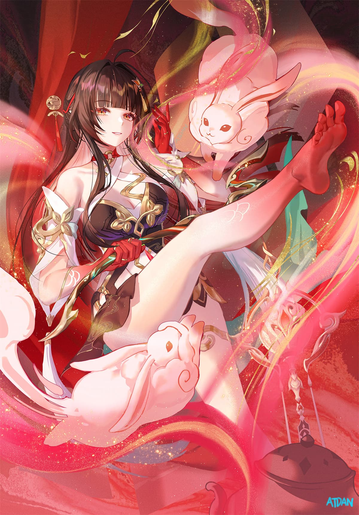 【P站美图】崩坏：星穹铁道 灵砂 鸣潮 守岸人 原神 卡齐娜 女仆美少女 插画美图推荐 P站美图-第2张