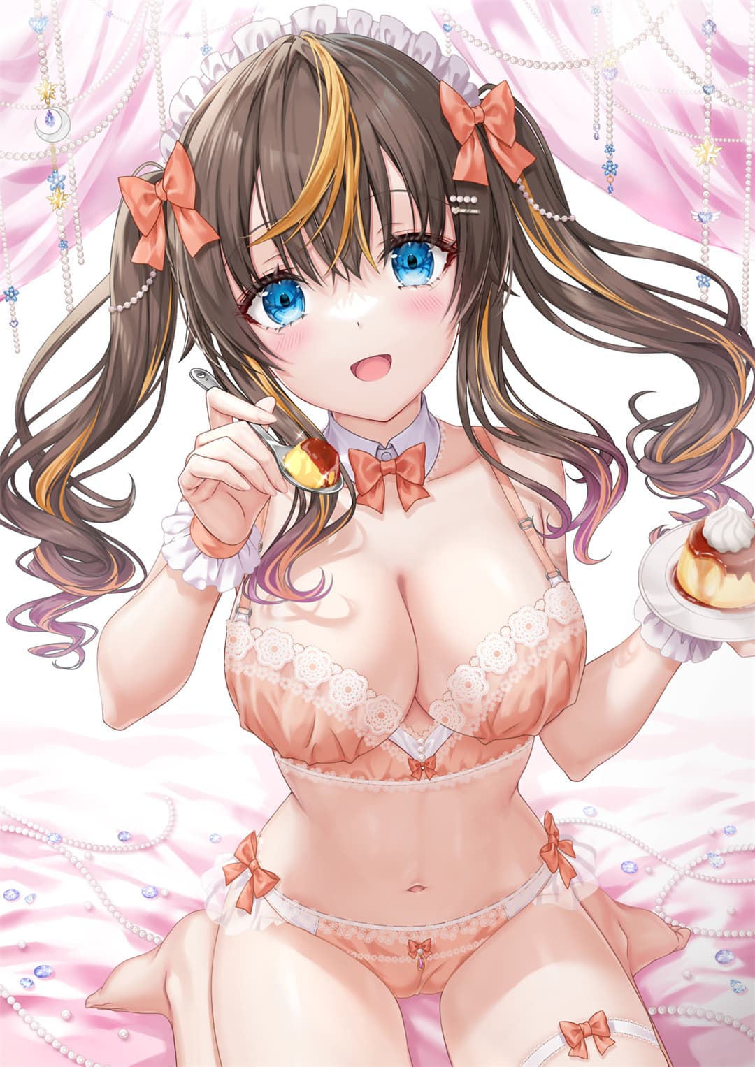 【插画精选】星穹铁道 飞霄 碧蓝档案 妃咲 金发 热裤女孩 双马尾 会员插画美图推荐 插画精选-第4张