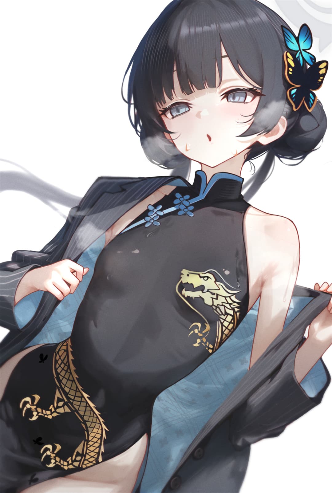 【插画精选】星穹铁道 飞霄 碧蓝档案 妃咲 金发 热裤女孩 双马尾 会员插画美图推荐 插画精选-第5张