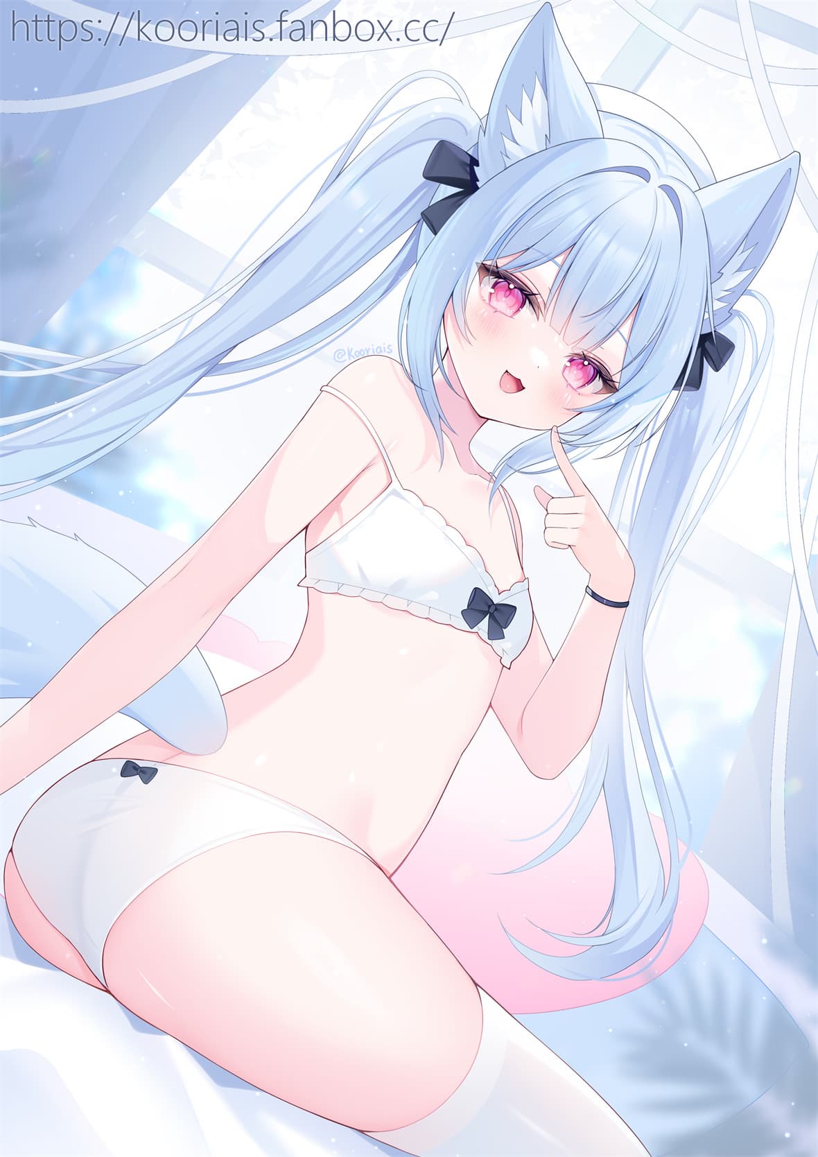【插画精选】初音未来 原神 萤 芙宁娜 兽耳美少女 白丝 会员动漫壁纸推荐 插画精选-第4张