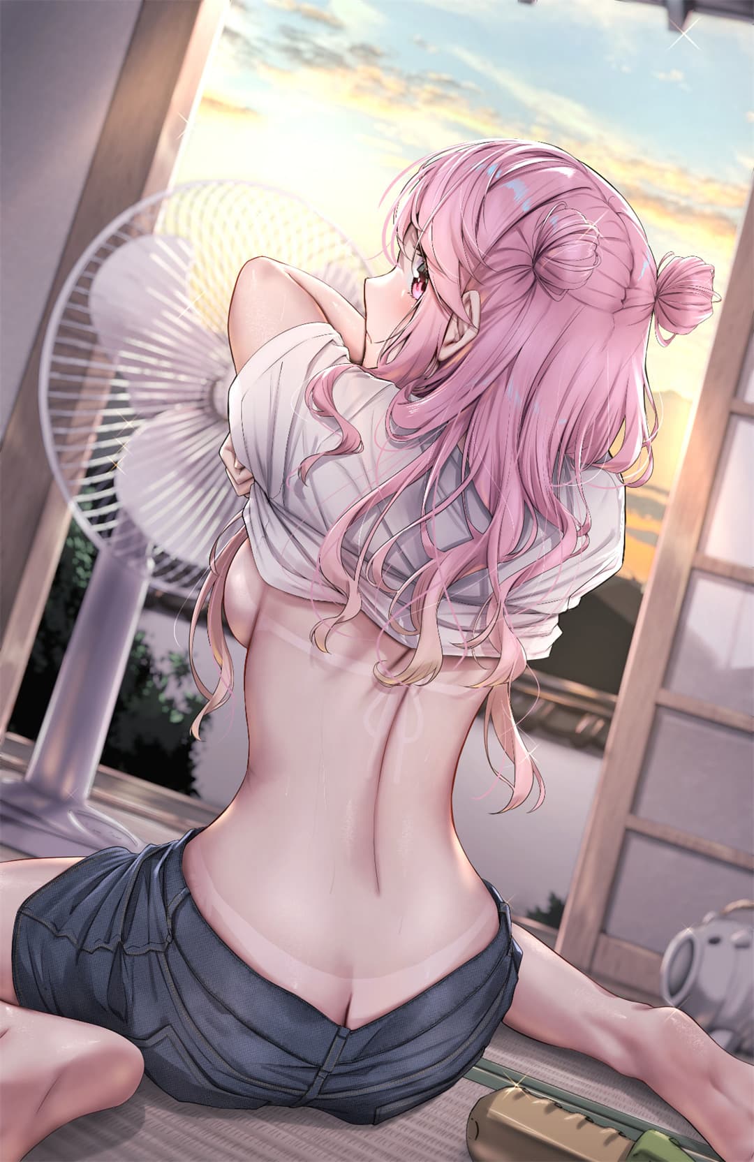 【插画精选】兽耳美少女 项圈 粉毛美少女 鎌ヶ谷桃香 原神 八重神子 会员动漫壁纸推荐 插画精选-第5张