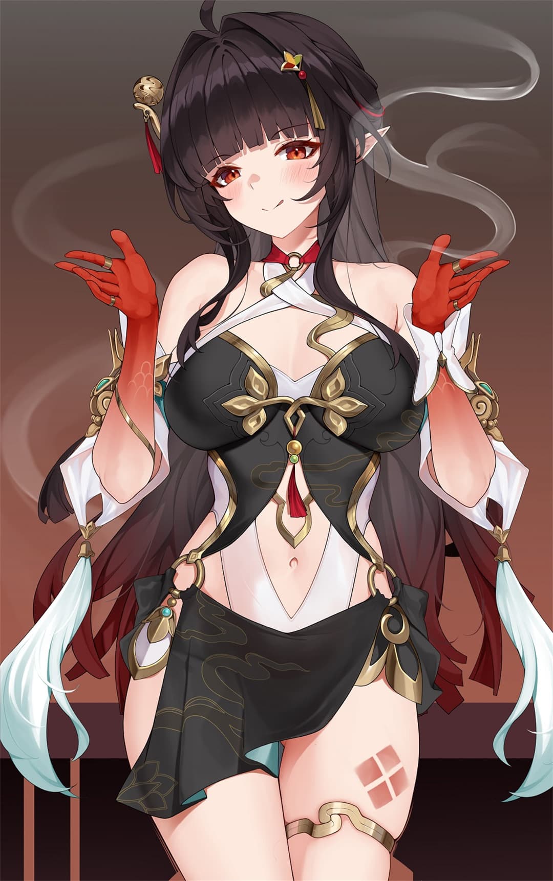 【插画精选】星穹铁道 灵砂 鸣潮 守岸人 双马尾美少女 动漫美图推荐（39张） 插画精选-第4张