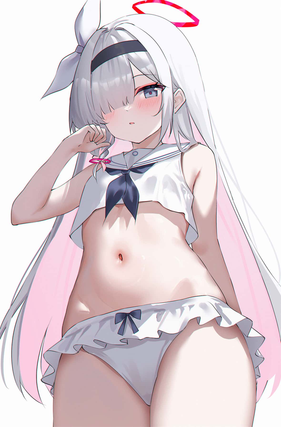 【插画精选】崩坏：星穹铁道 知更鸟 碧蓝档案 皋月 银发X乳美少女 会员动漫美图推荐 插画精选-第5张