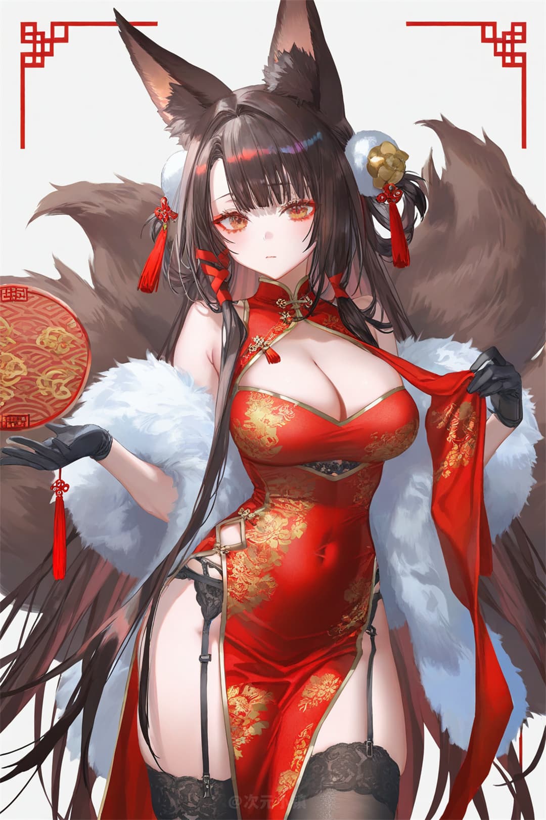 【插画精选】 碧蓝航线 赤城 天城 武蔵 加賀 信浓 AI绘画 插画精选-第3张