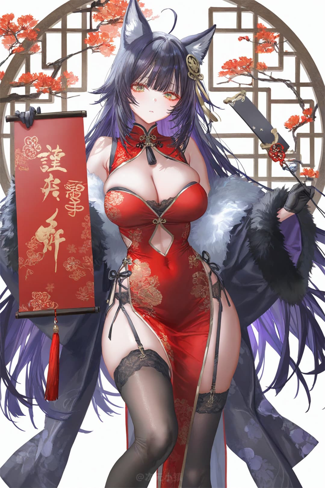 【插画精选】 碧蓝航线 赤城 天城 武蔵 加賀 信浓 AI绘画 插画精选-第5张