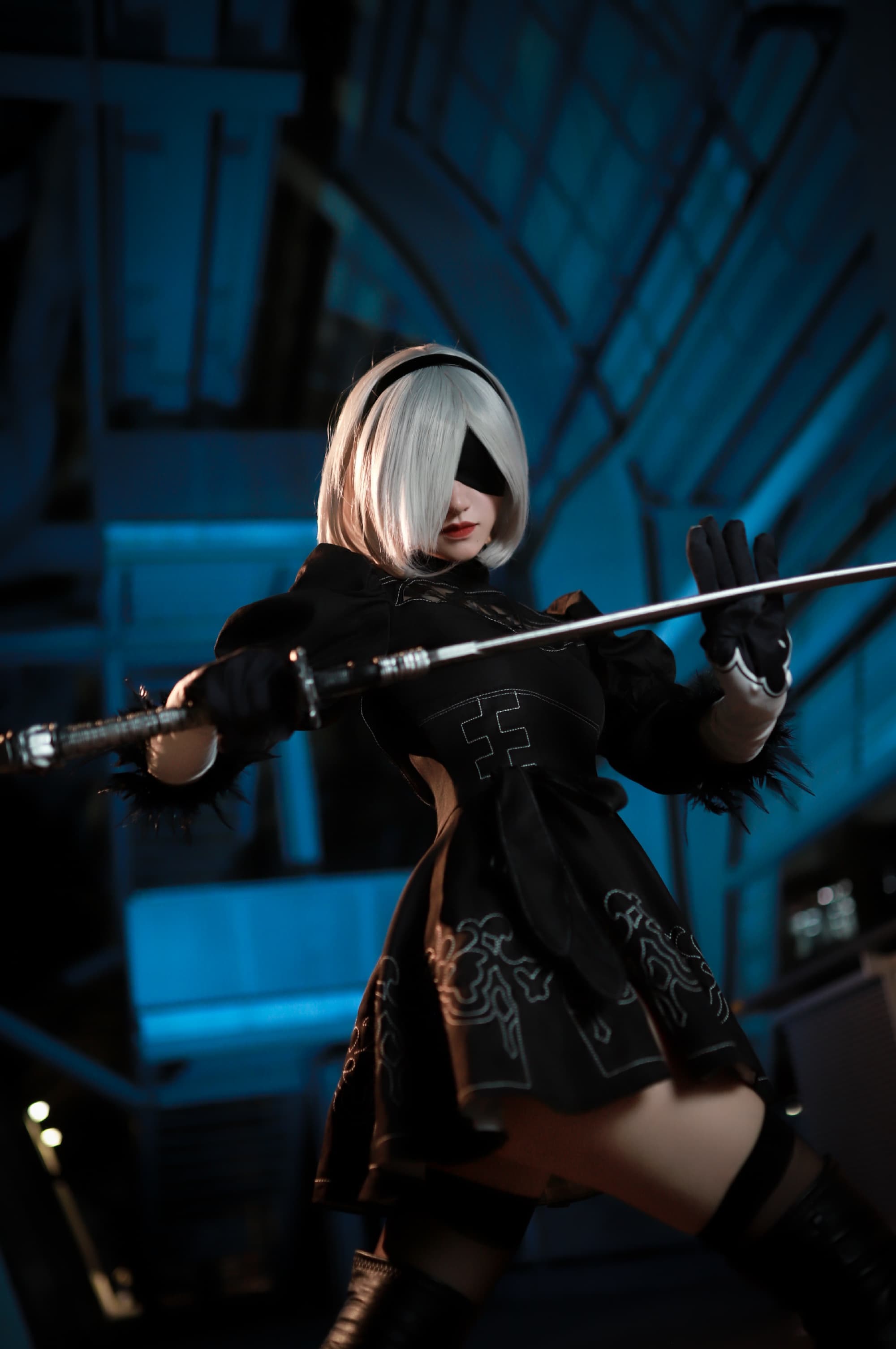 COSPLAY 存在都是为了毁灭而设计 尼尔:机械纪元 2B@啵酱痴 COSPLAY-第2张
