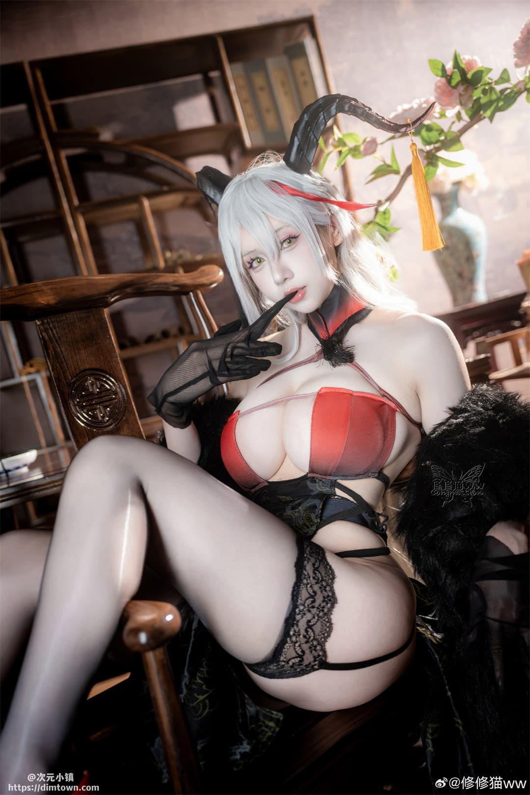 COSPLAY 碧蓝航线 埃吉尔换装【 金龙腾祥云】@修修猫ww COSPLAY-第7张