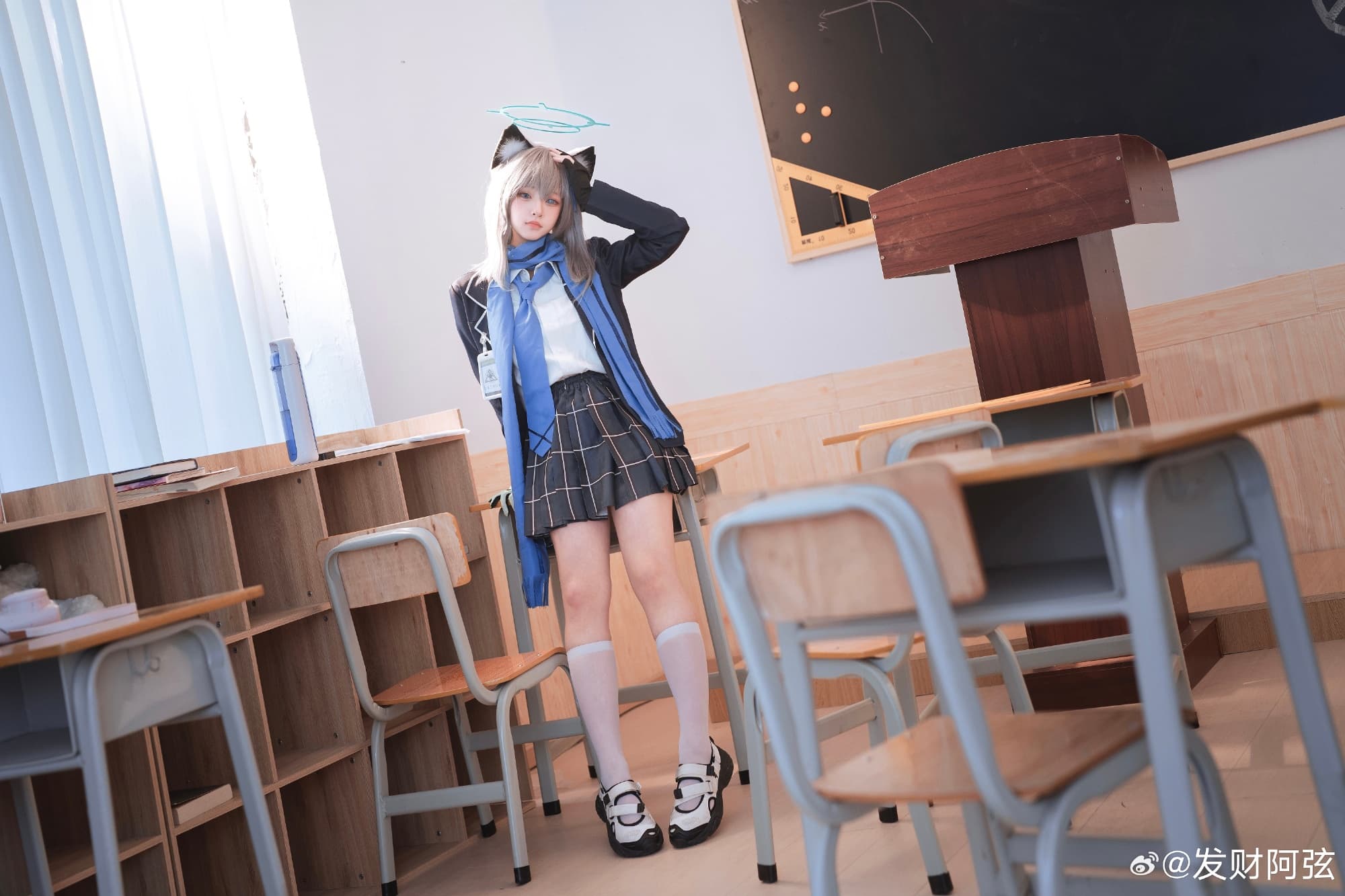 cosplay 蔚蓝档案 砂狼シロコ@发财阿弦 COSPLAY-第2张