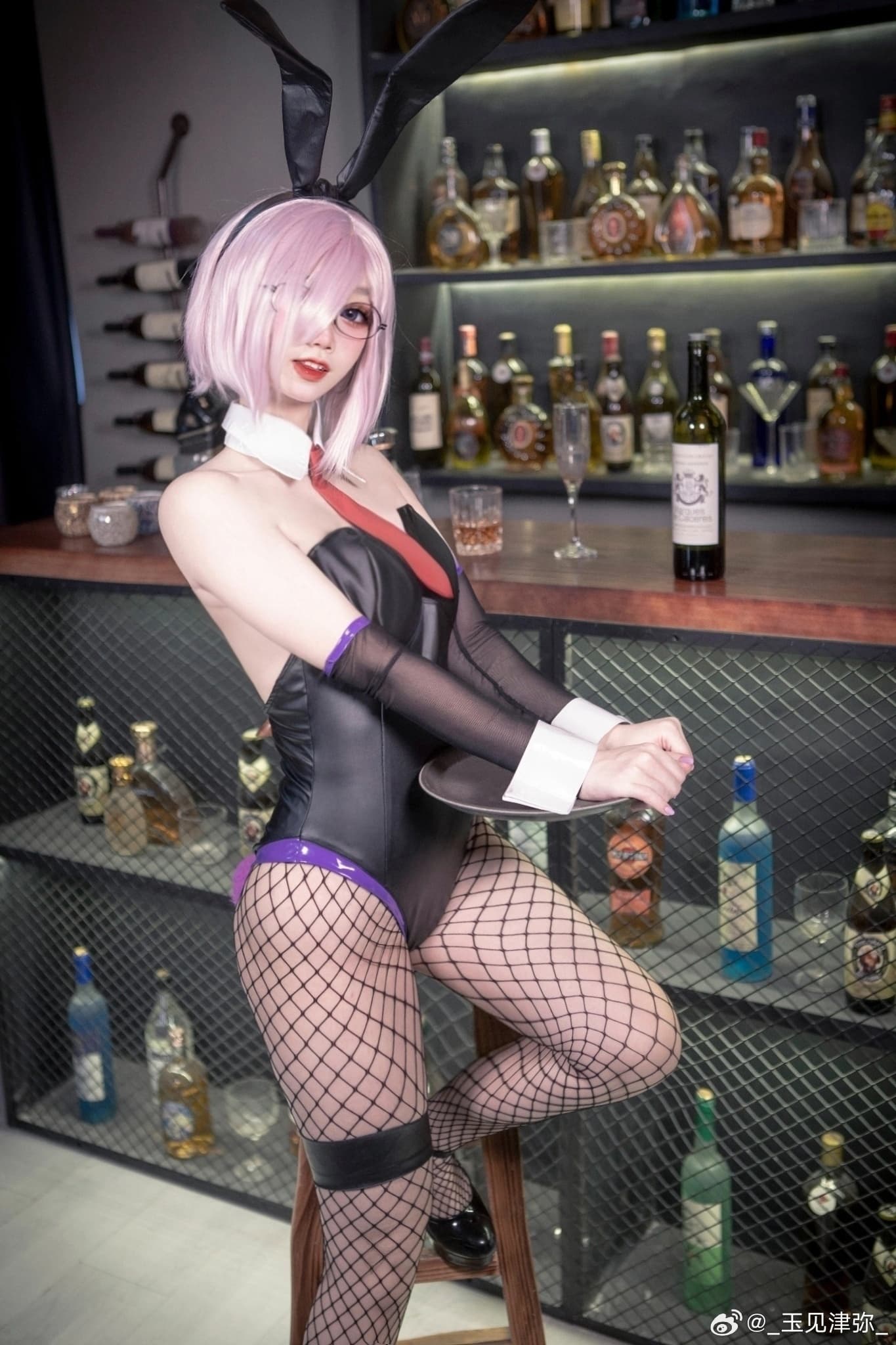 Cosplay Fate/GrandOrder 同人兔女郎-玛修·基列莱特@_玉见津弥_ COSPLAY-第4张